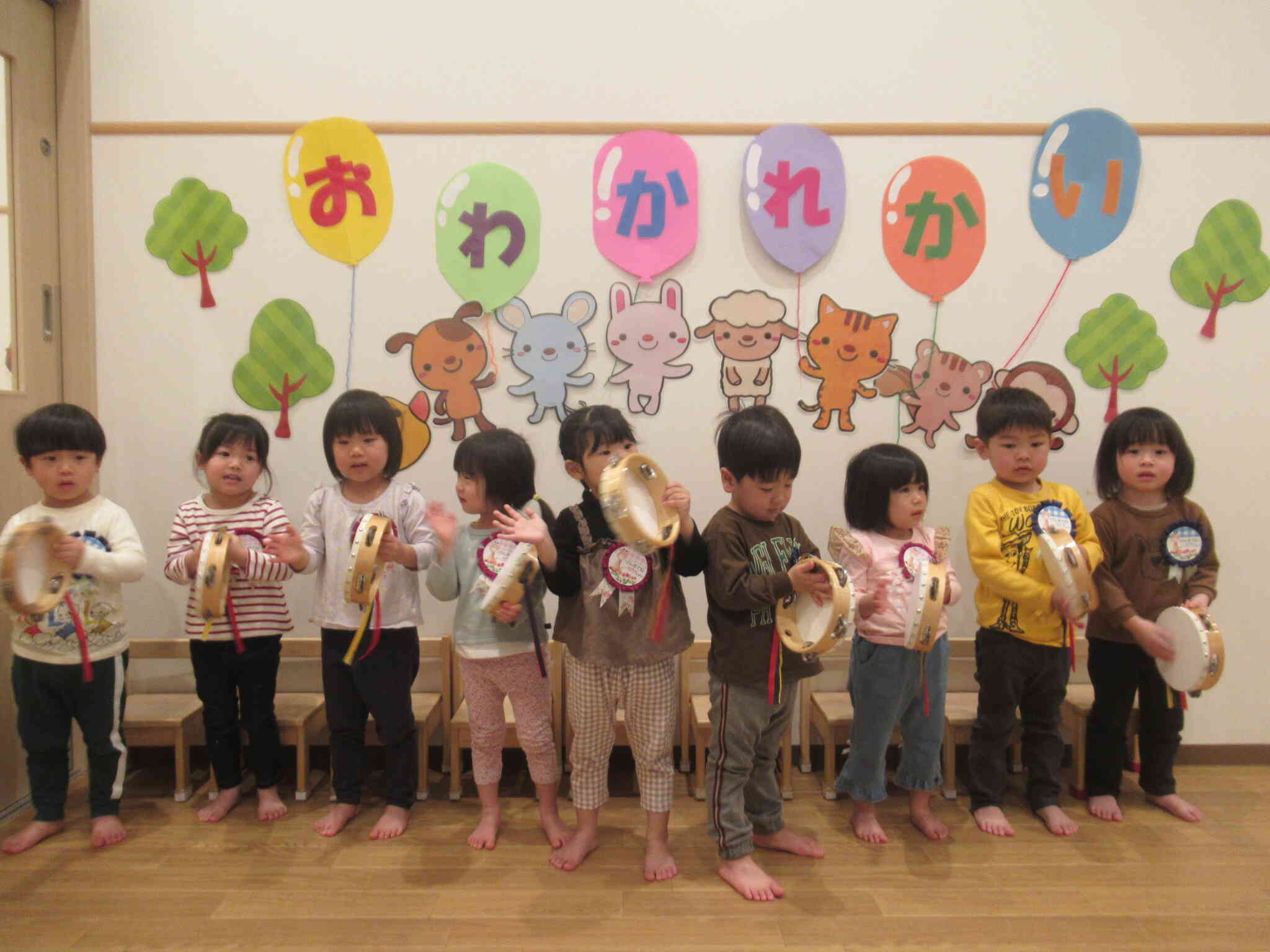 きりん組さんからも歌のプレゼントをもらったね♬