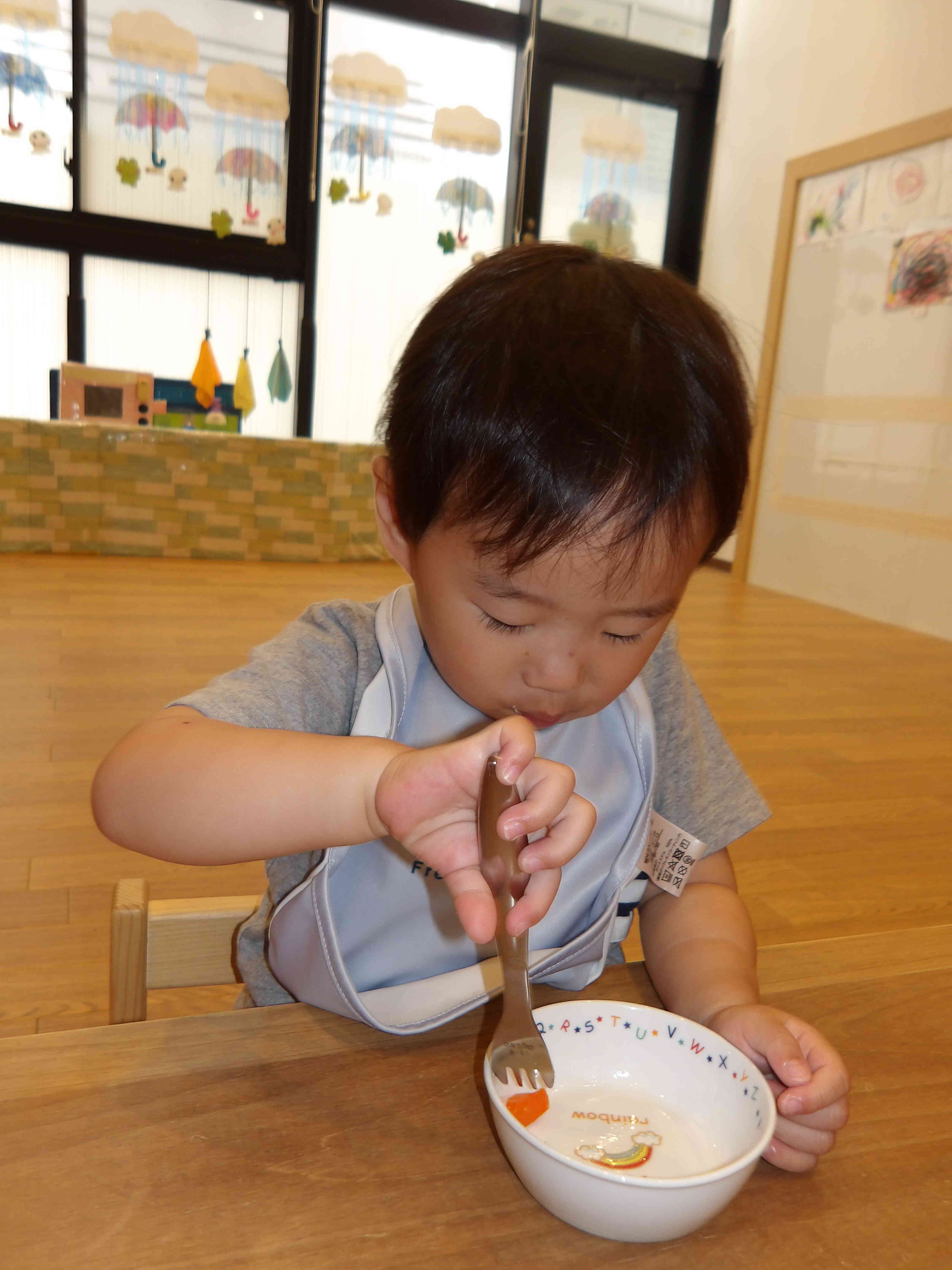 最後まできれいに食べていました。