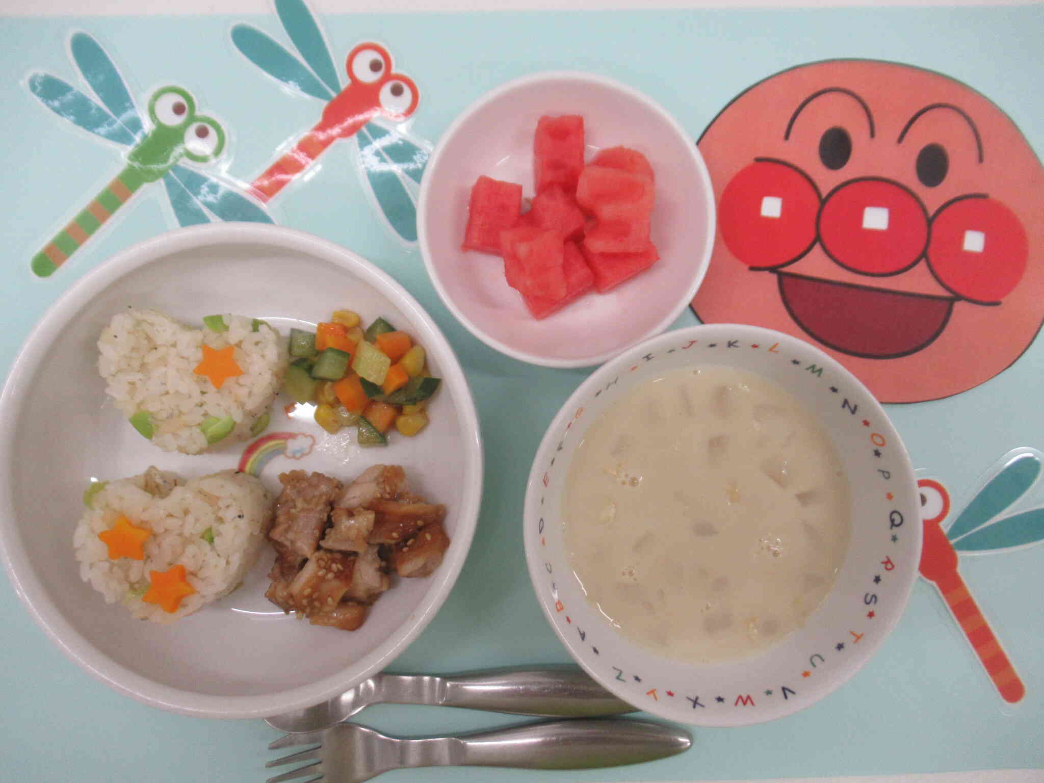 オリジナル給食もおいしかったね♡