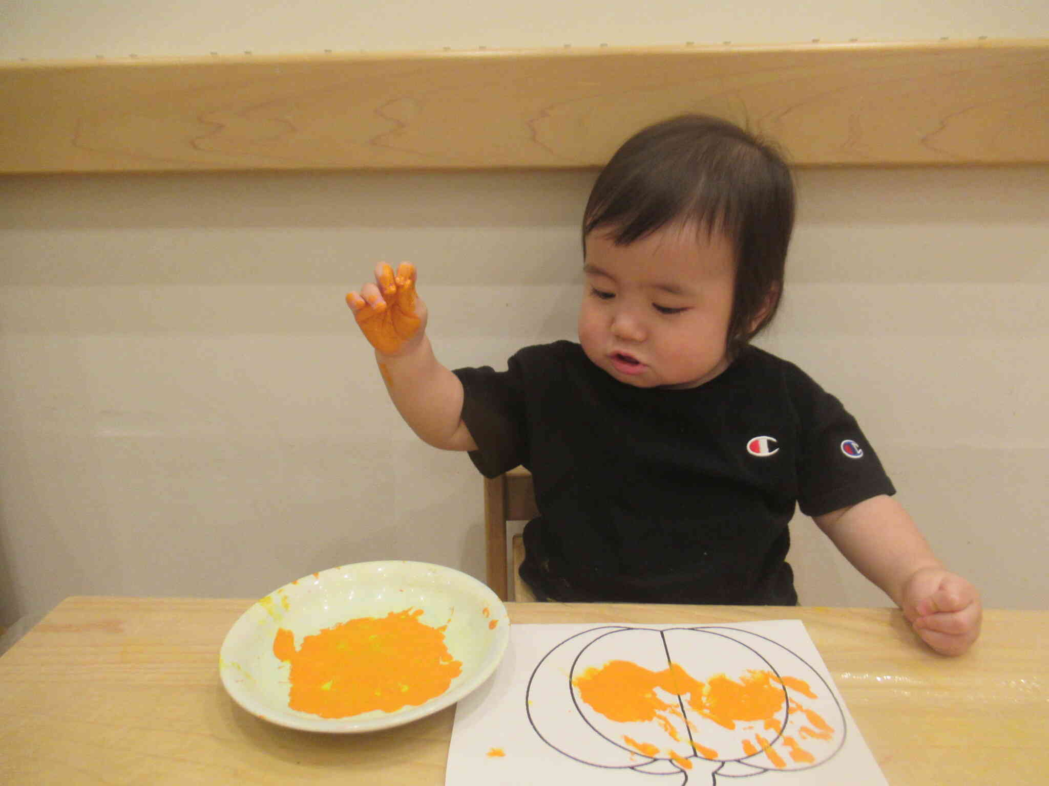 10月製作ぱんだ組（ハロウィン飾り）