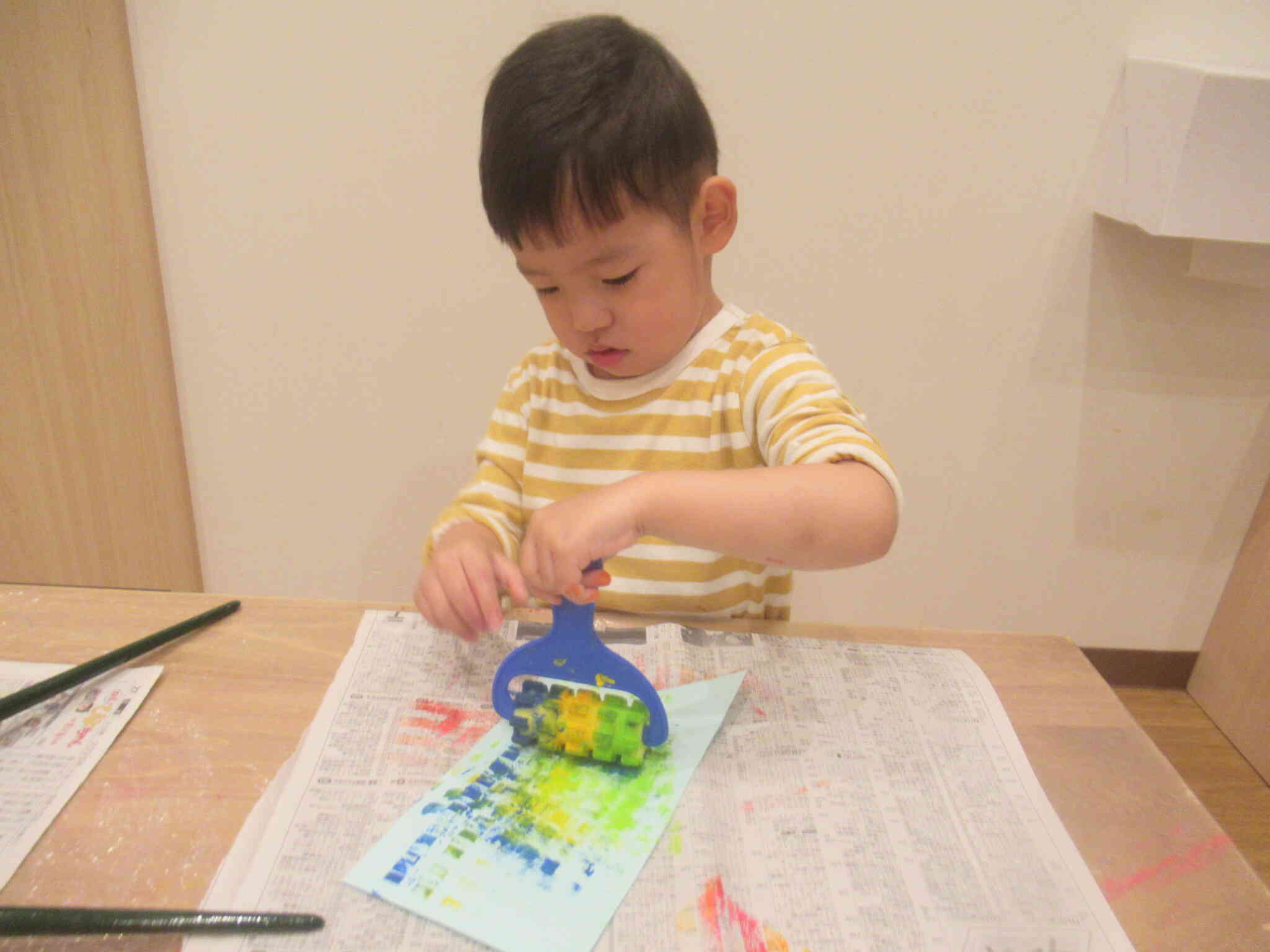 きりん組製作（こいのぼり飾り）