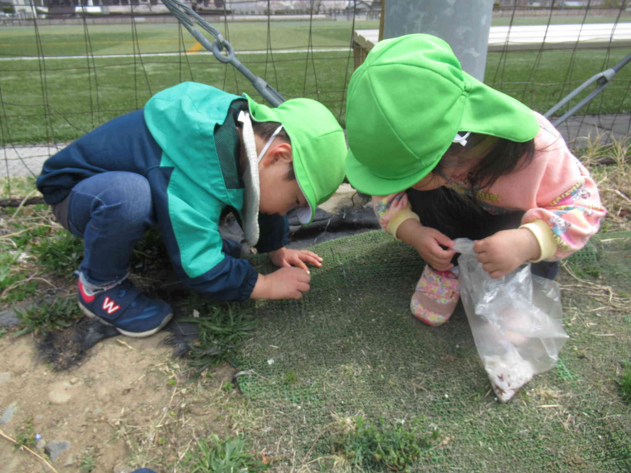 虫探しやお花集めもだいすき♪