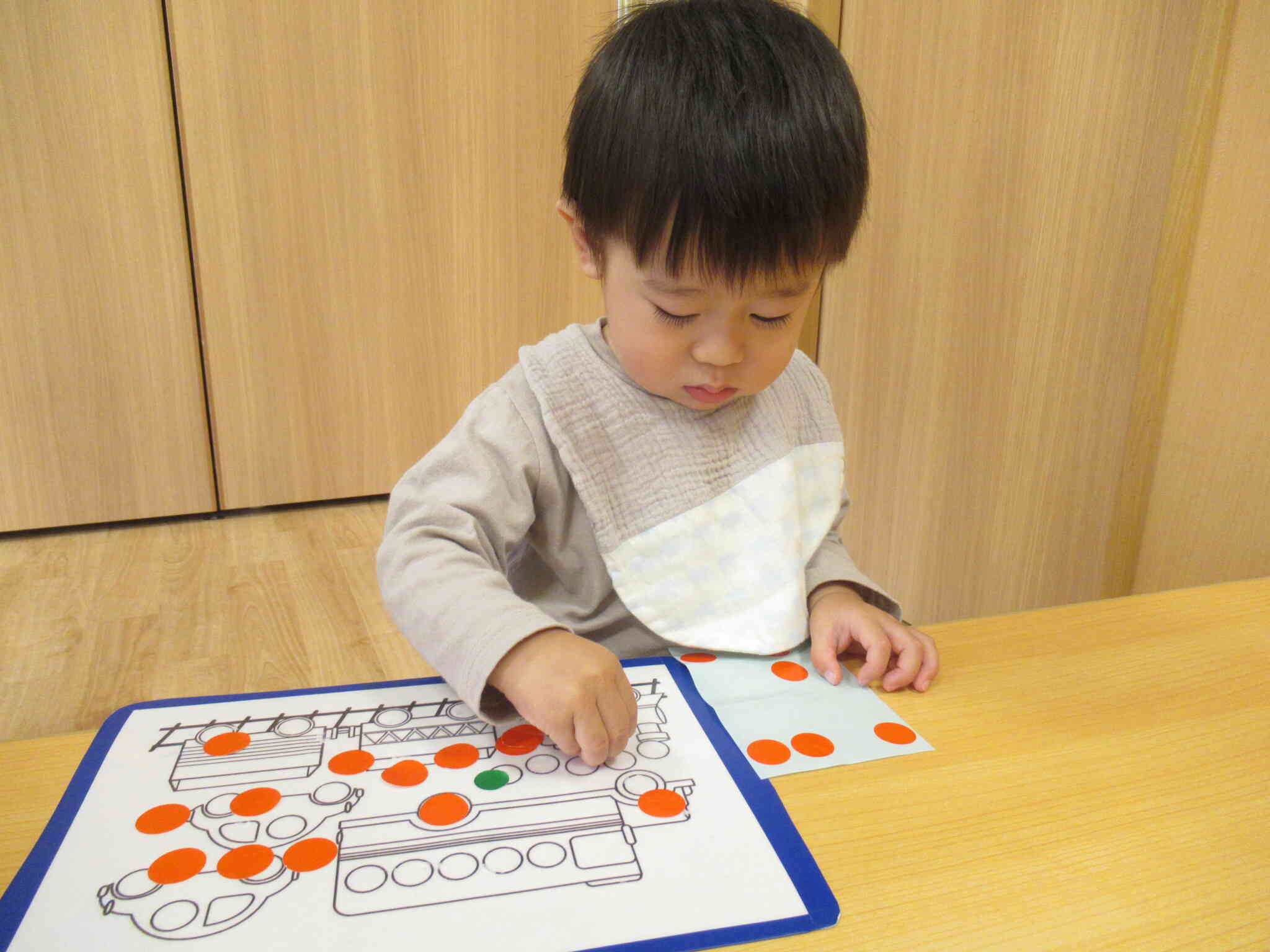 上手に貼れたよ！