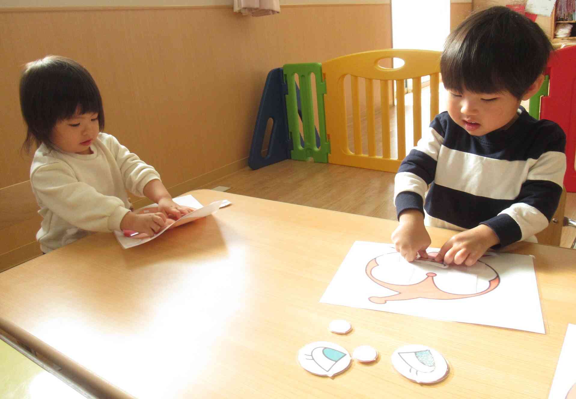 かおの形が分かってきたね