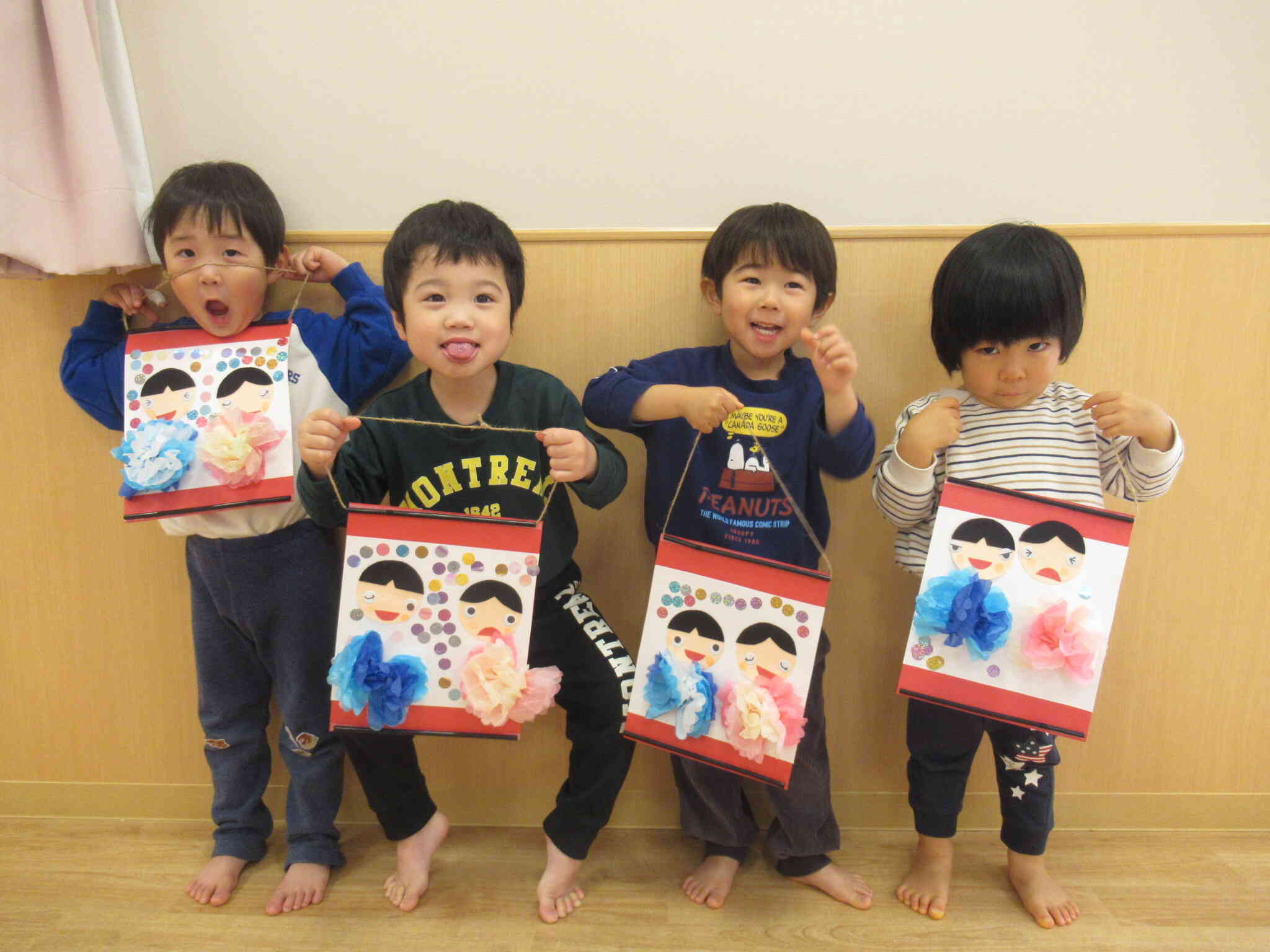 うさぎ組：はいポーズ！