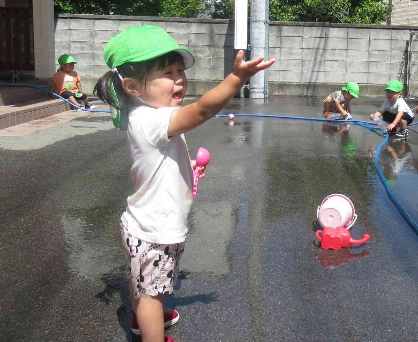 きもちいいね♪(みずあそび)