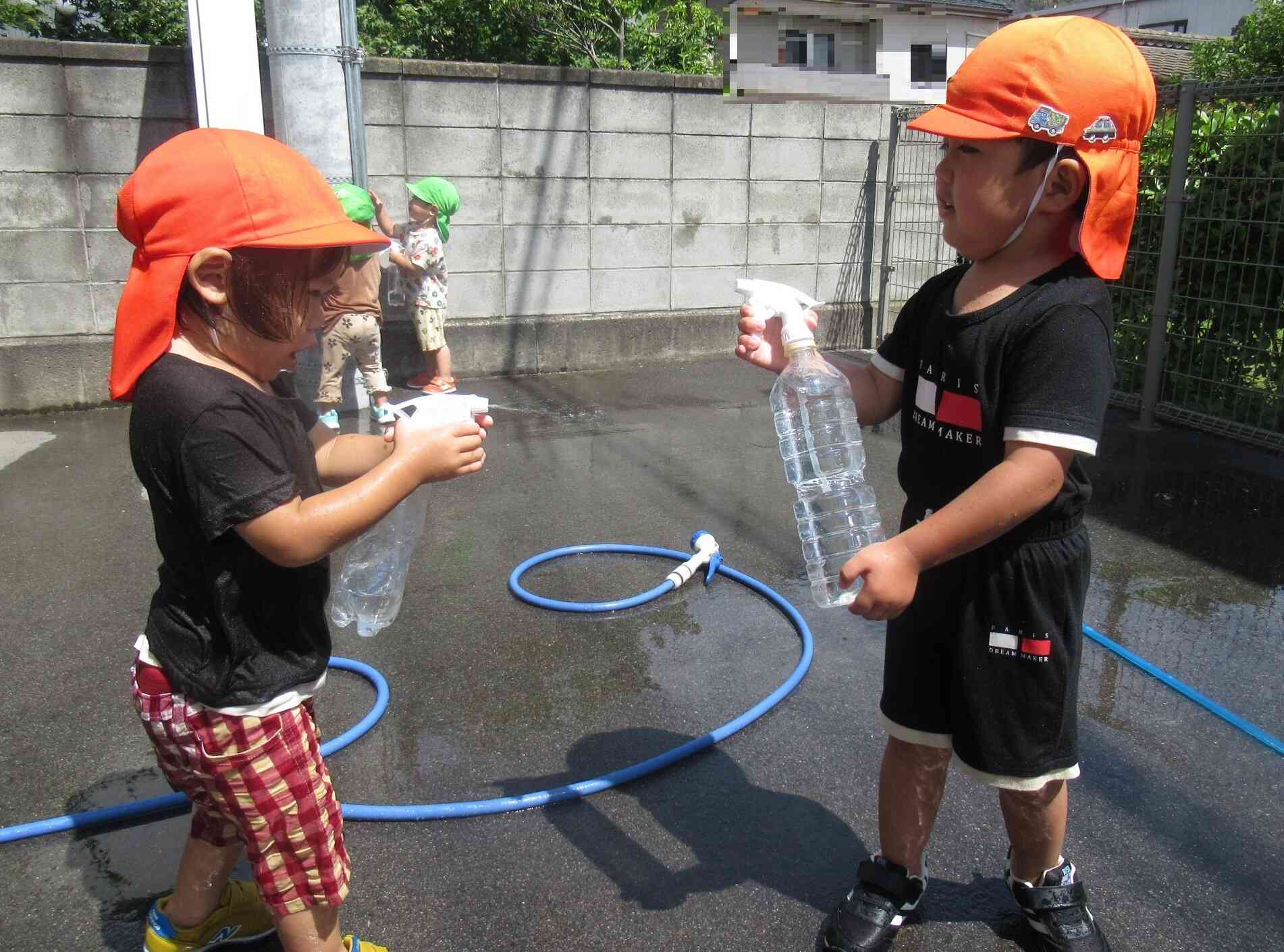 水あそびしたよ！