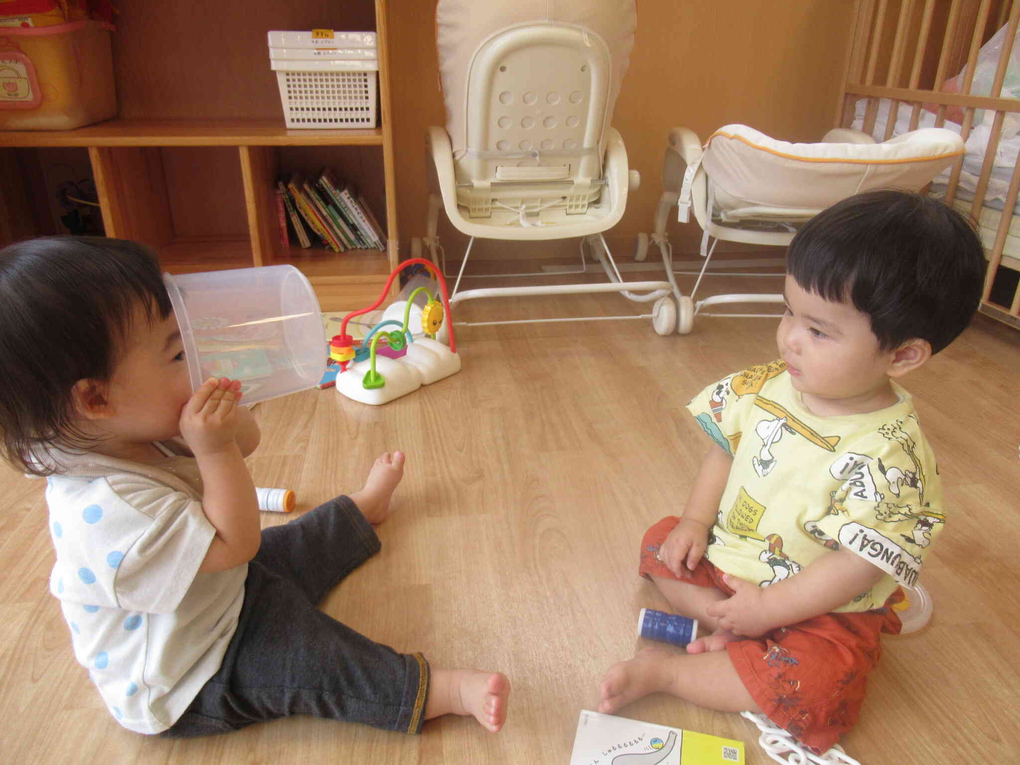 お友だちと遊んで楽しいなあ☆