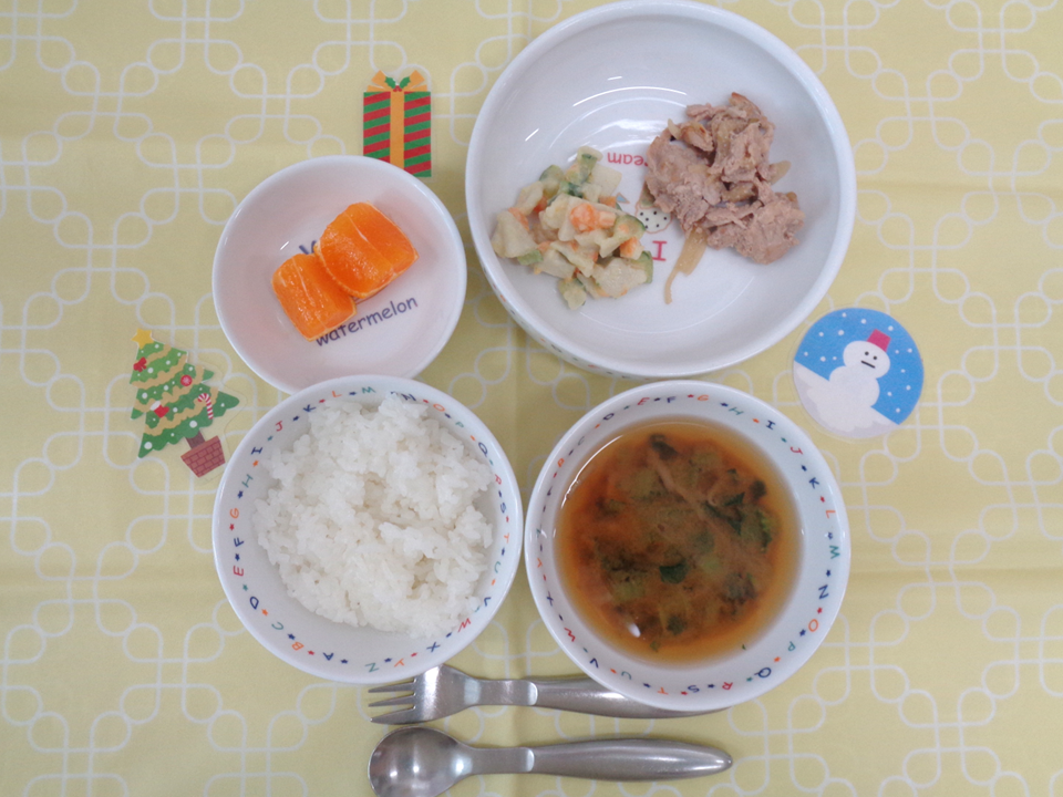 12月１日の給食（幼児食）