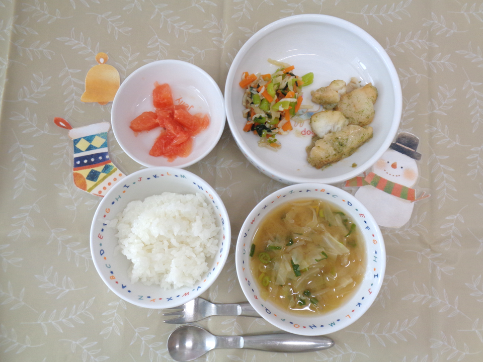 12月8日の献立（幼児食）