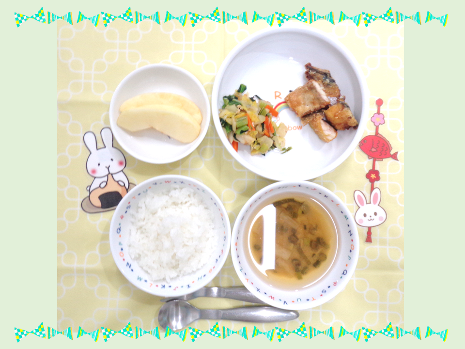 １月２６日の給食（幼児食）