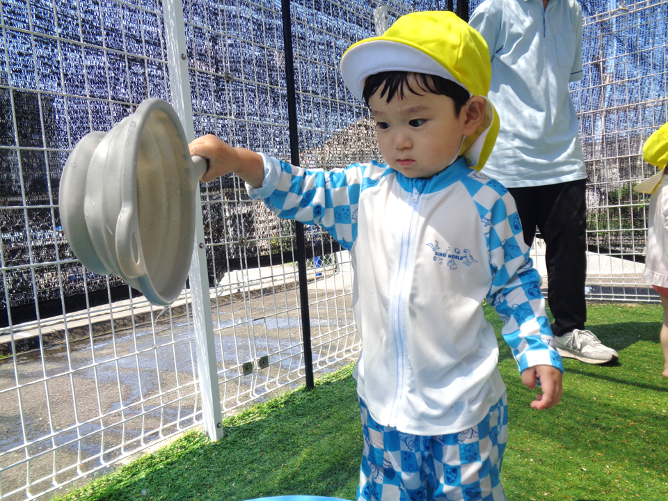 水遊びをしたよ♪