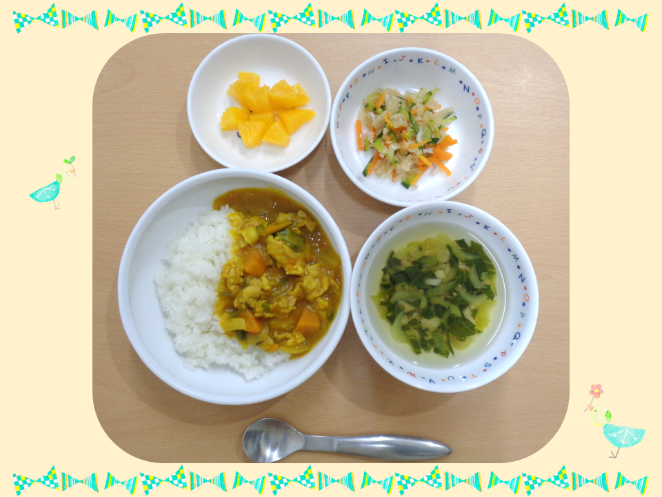 ９月２８日の給食（幼児食）