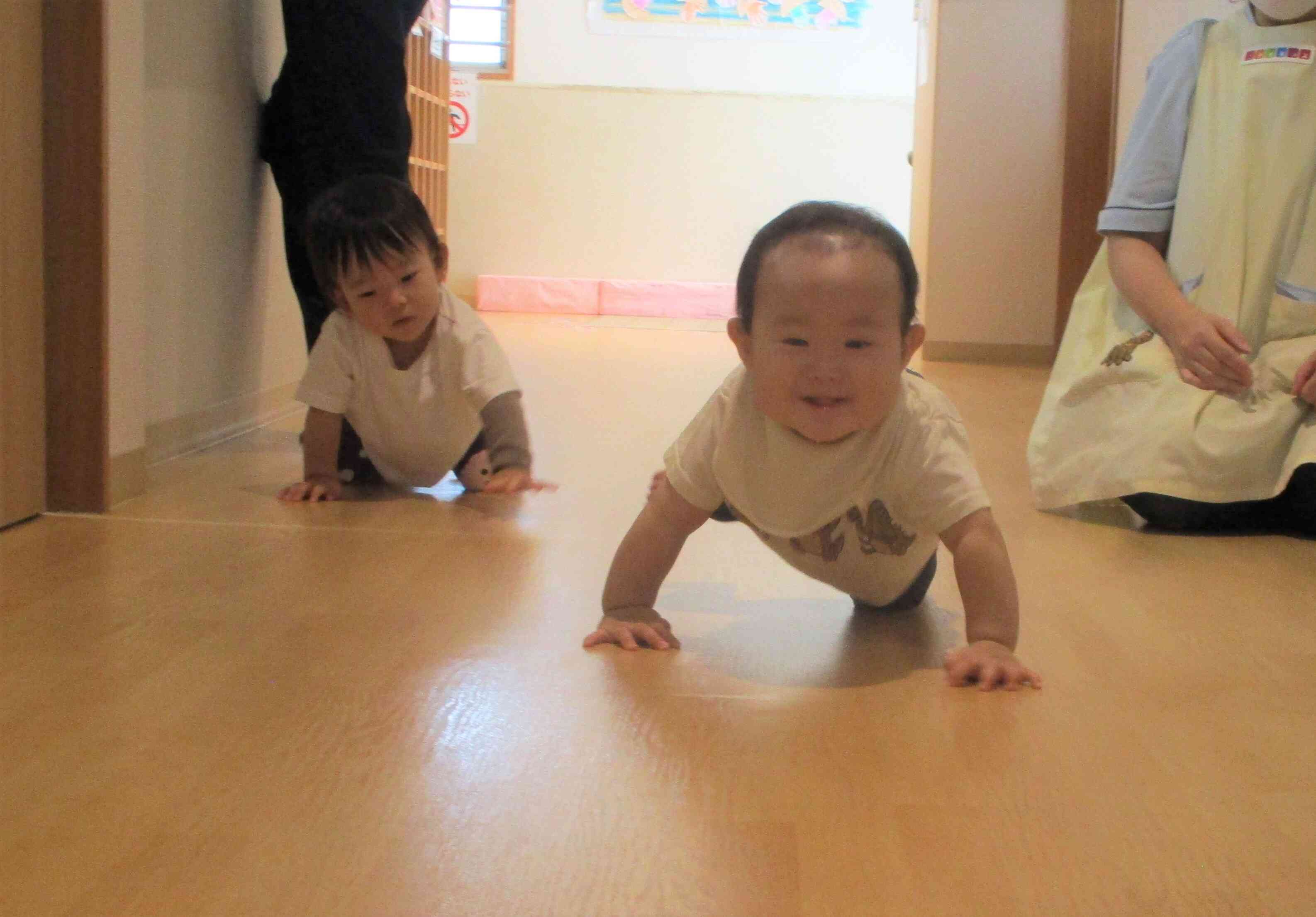 水遊び後も運動します♪