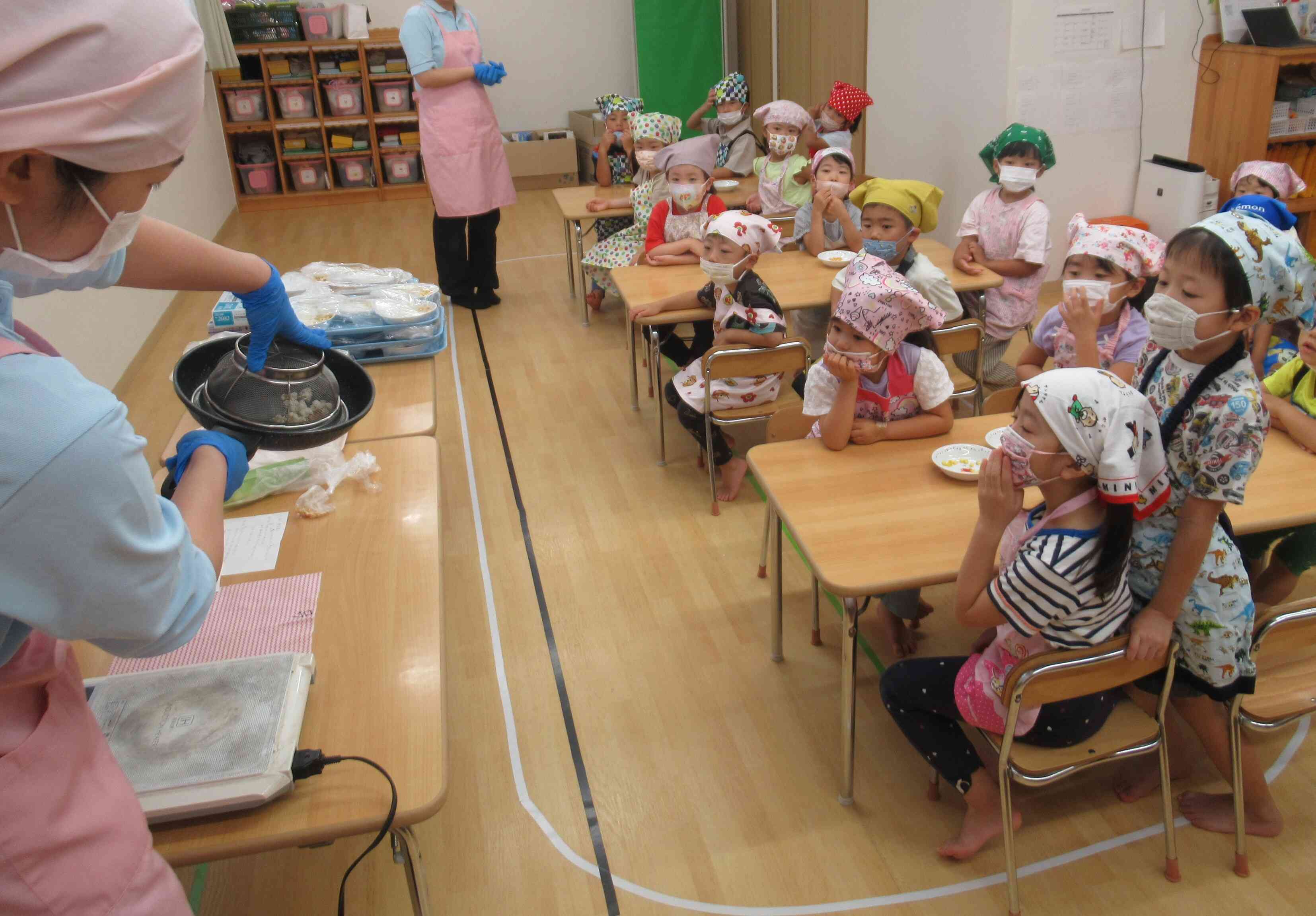 食育の様子～りす、ぱんだ、きりん（3,4,5歳児）～