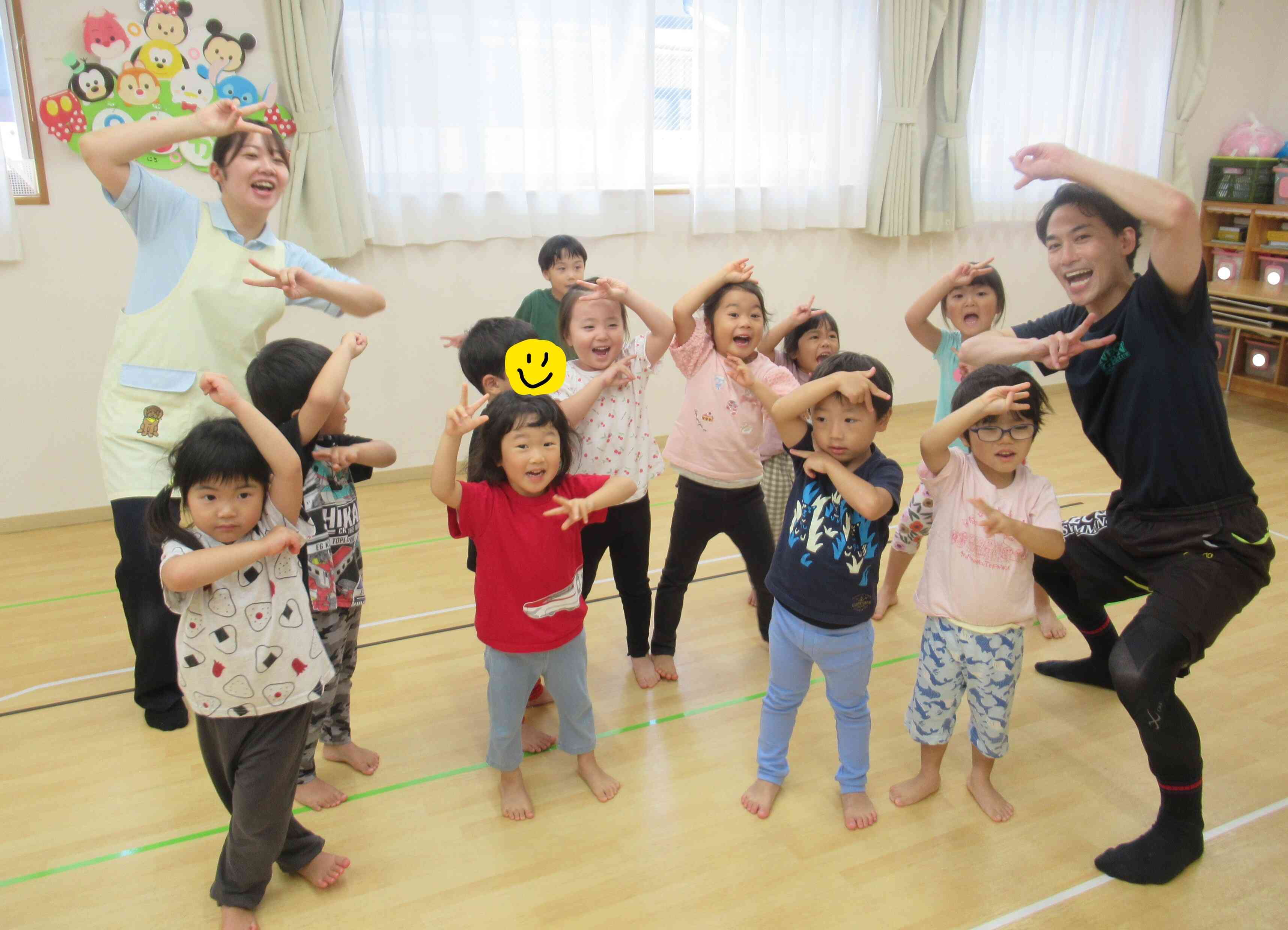体操教室の様子～りす・ぱんだ・きりん組（3・4・5歳児）～