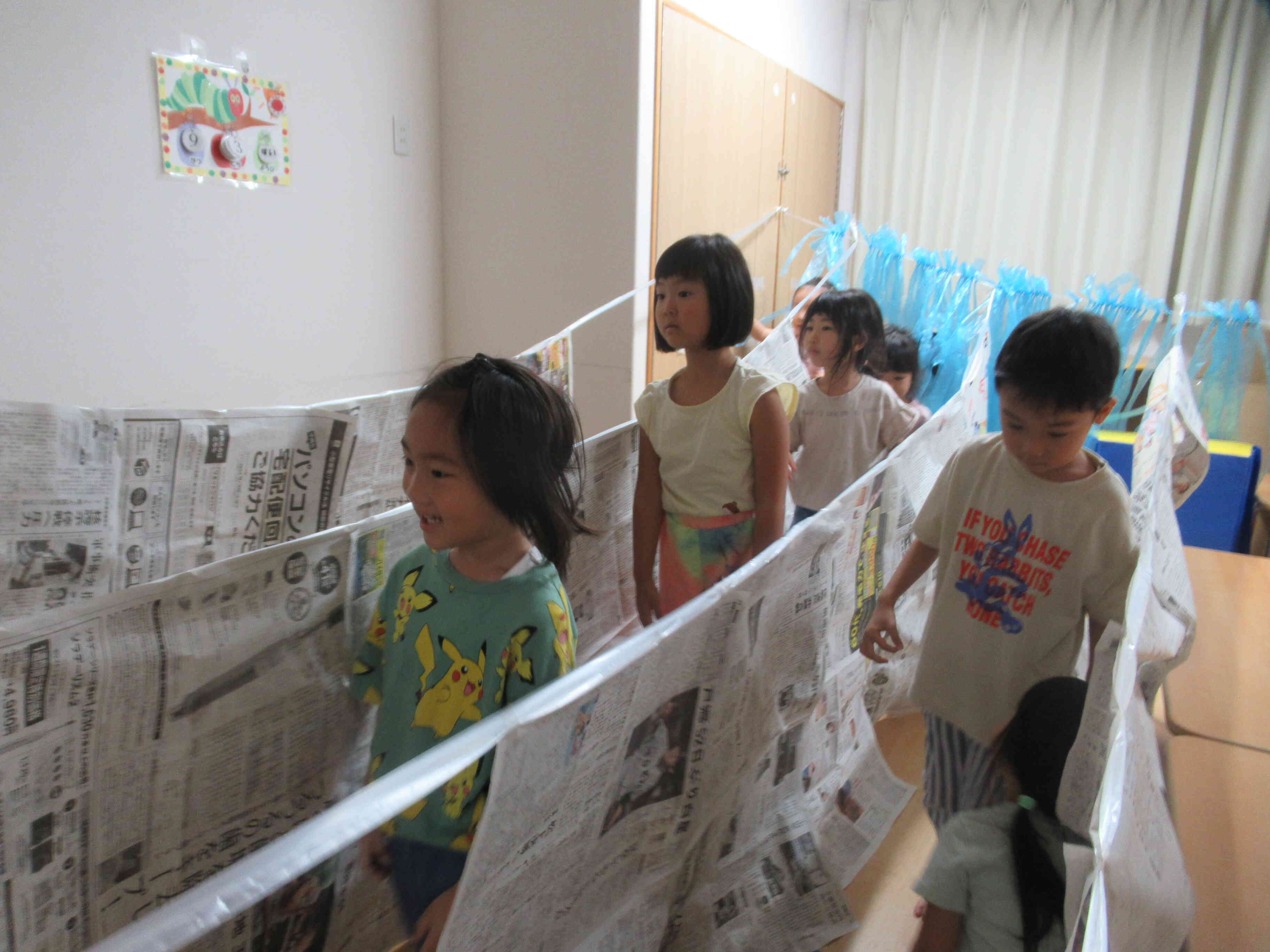 りす組（3歳児）～おばけ迷路～