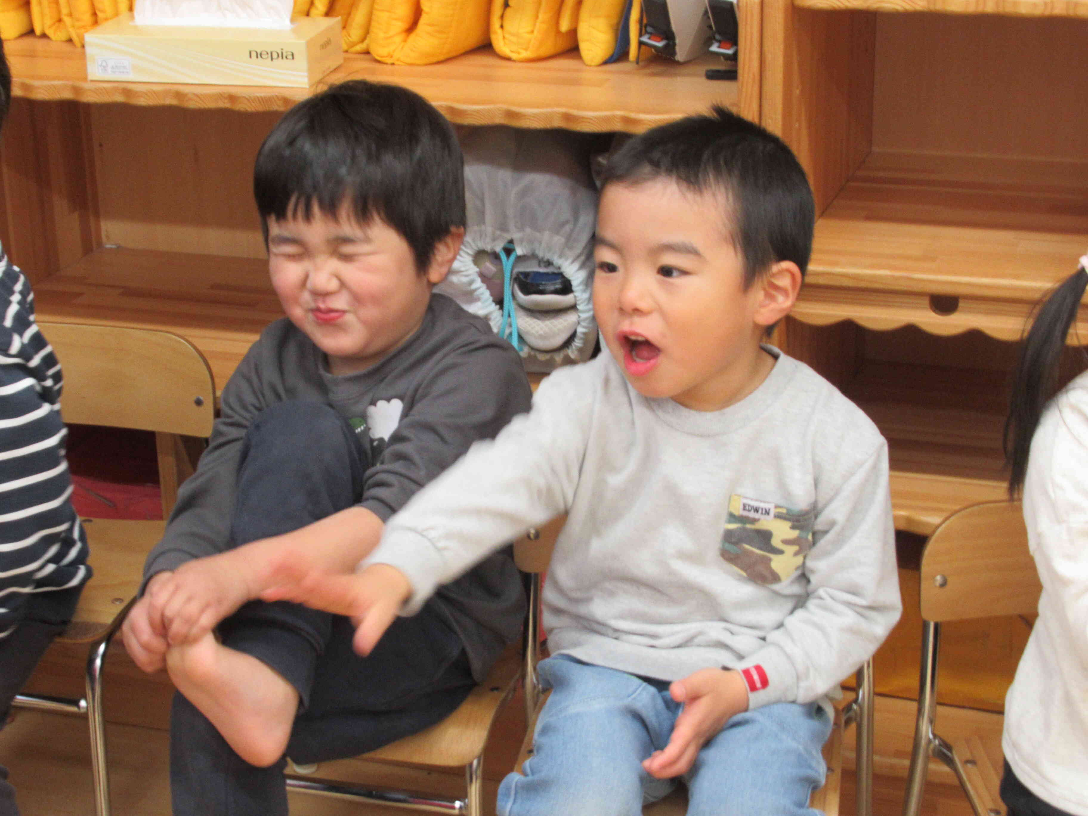 自信満々に自己紹介です♪