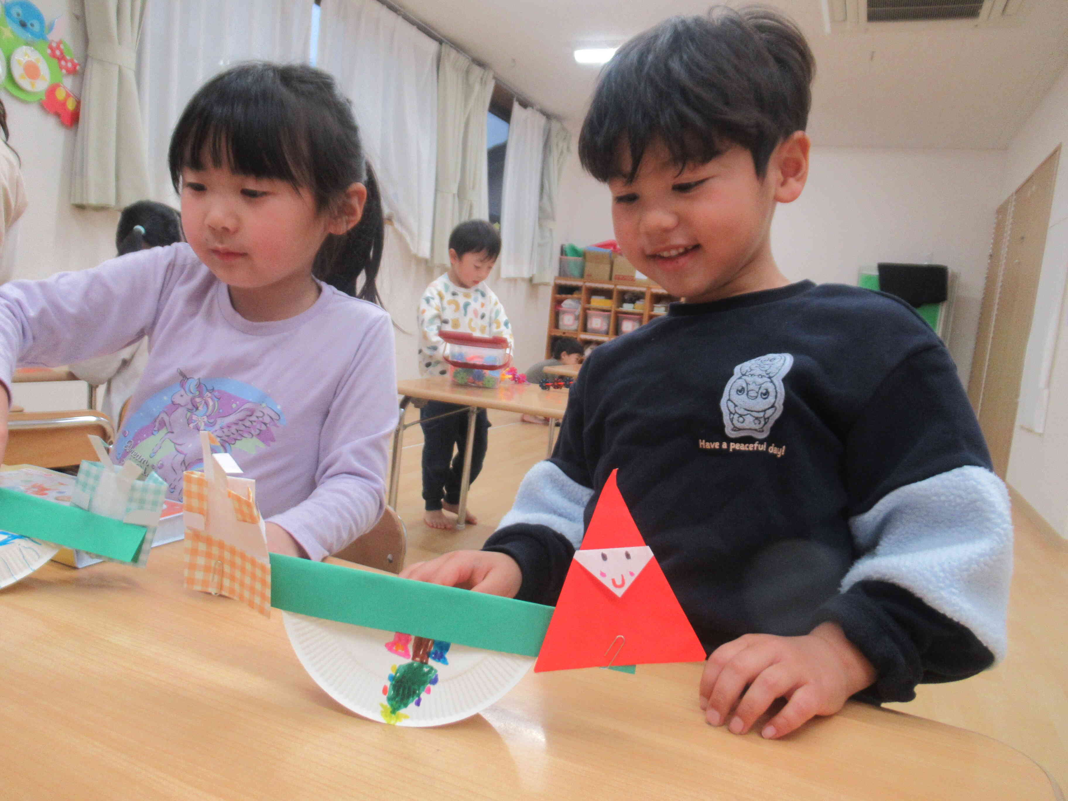 ゆらゆら揺れるのが面白いね！