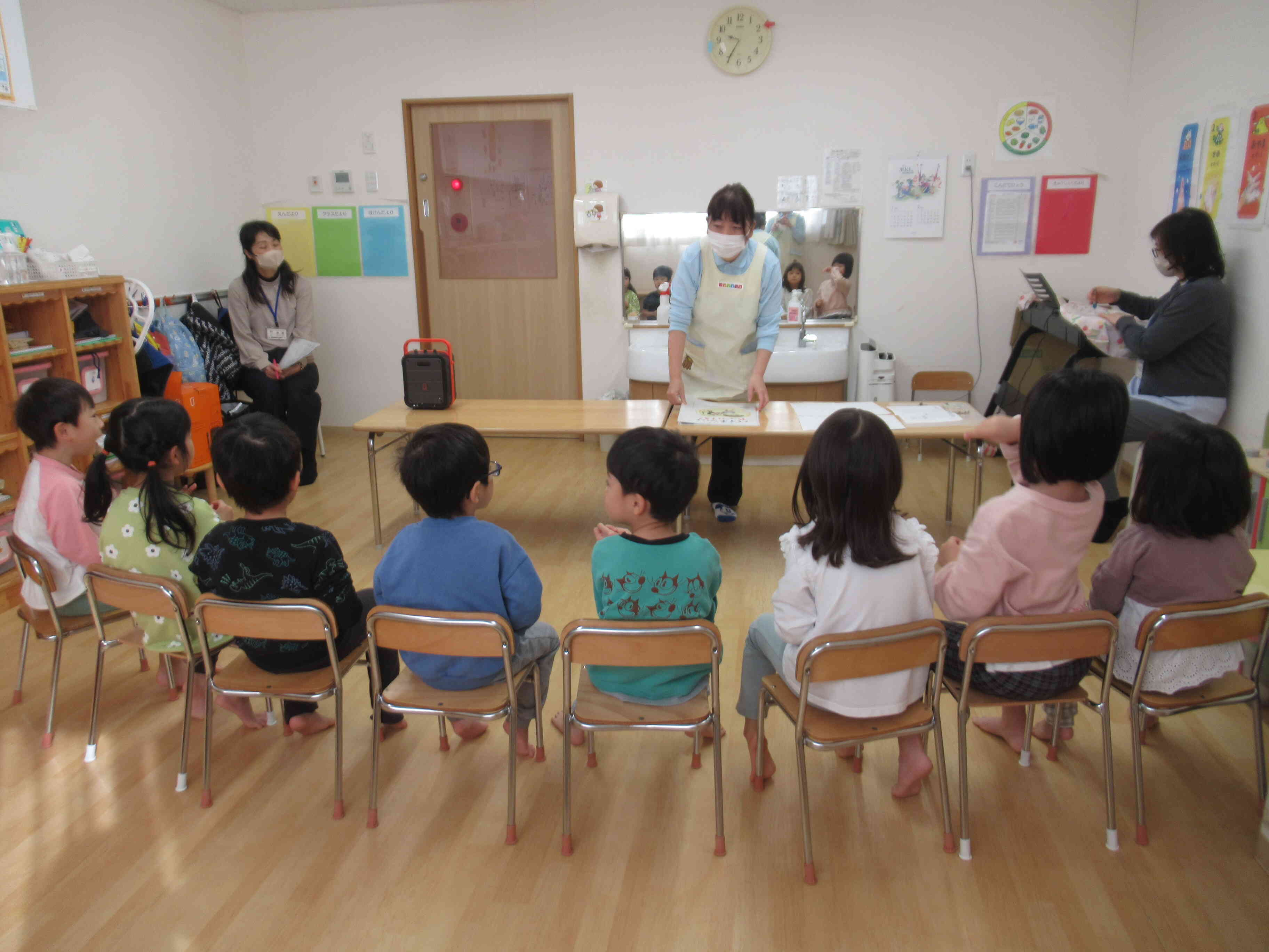 ぱんだ組（4歳児）～手洗い教室の様子～