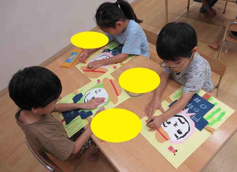 製作の様子~ぱんだ、きりん組(4、5、歳児)~