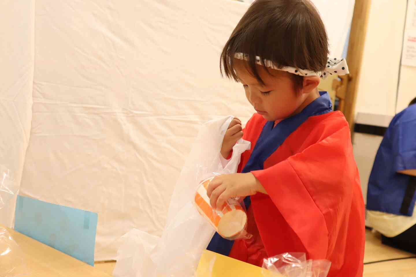 待ちにまった夏まつり！～交代して２歳児のお客様～
