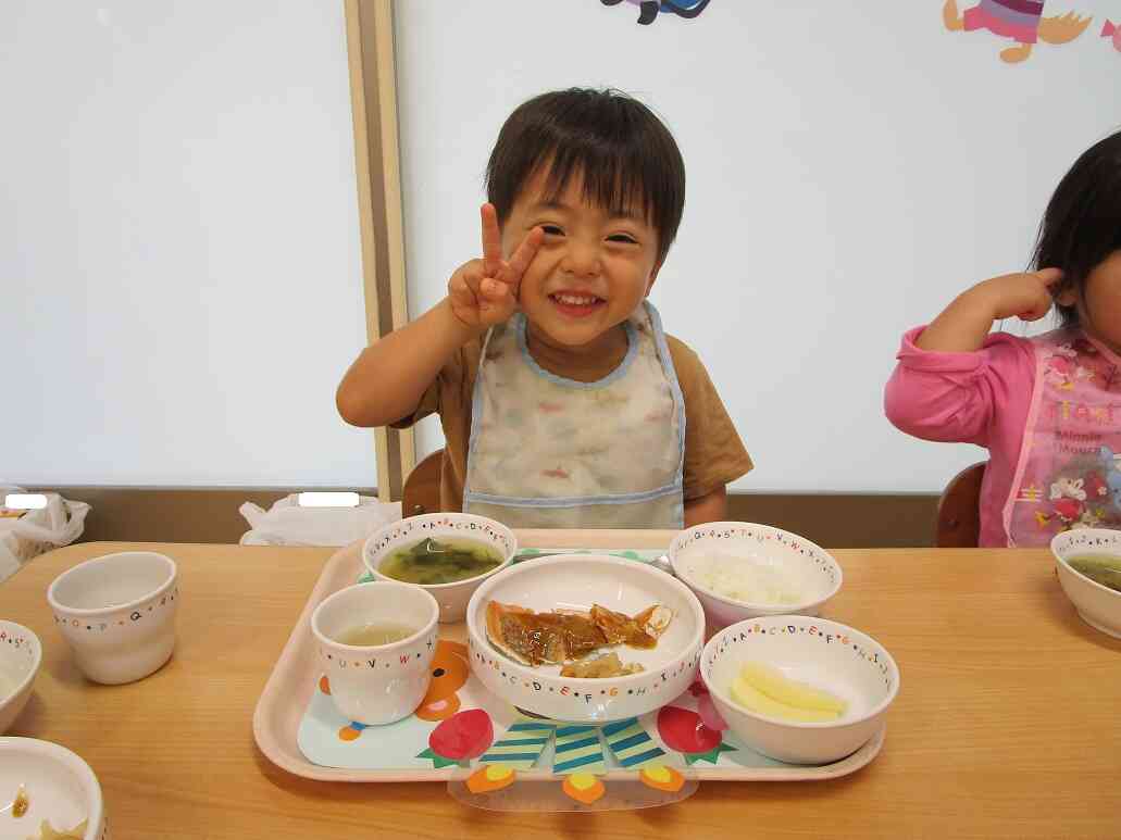 お給食の先生からは