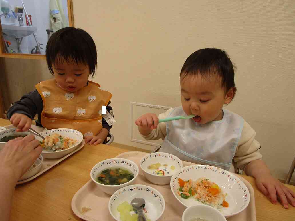 ０歳児クラスのお友だちも