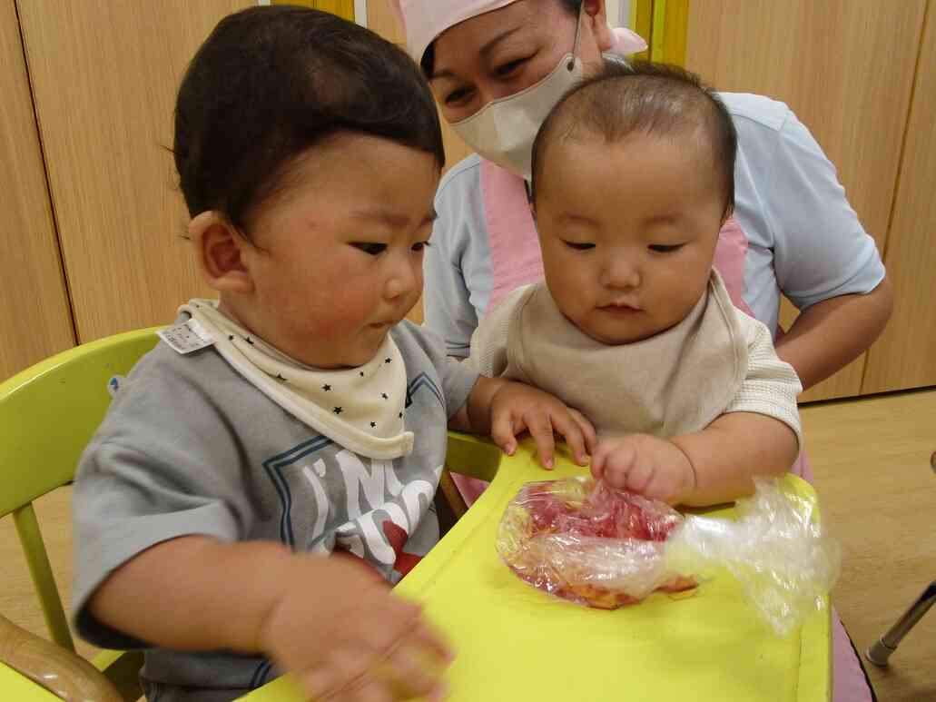 ０歳児クラスのお友だちも♡