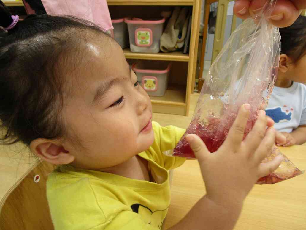 あじさいゼリーを作ろう！！