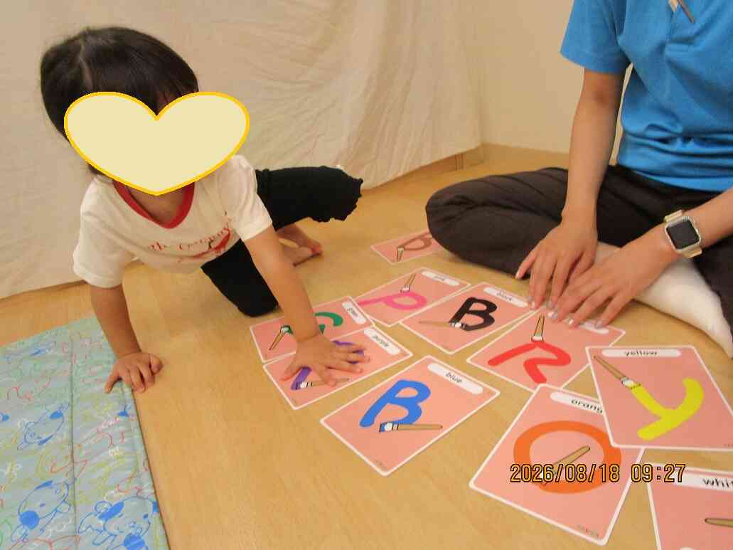 ２歳児：うさぎぐみの英語教室♪