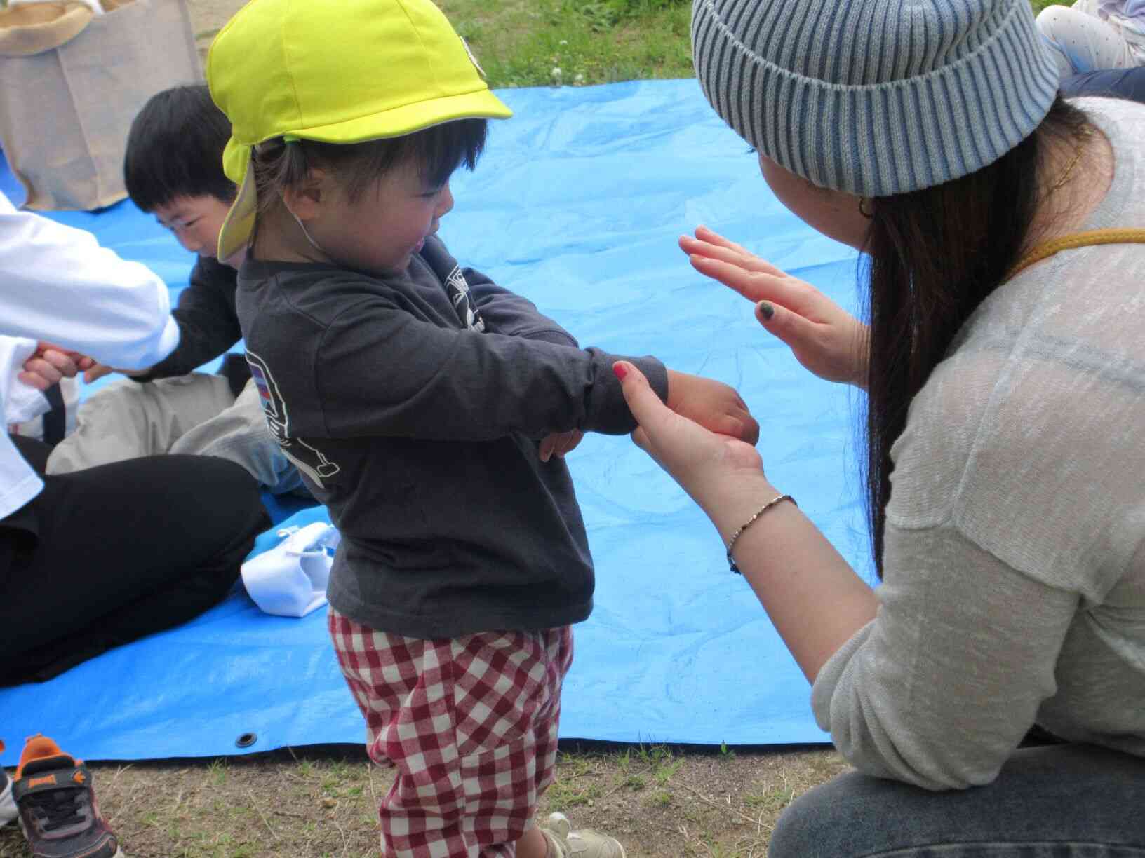 『トウキョウトにほんばし♪』お母さんにしてもらったよ。