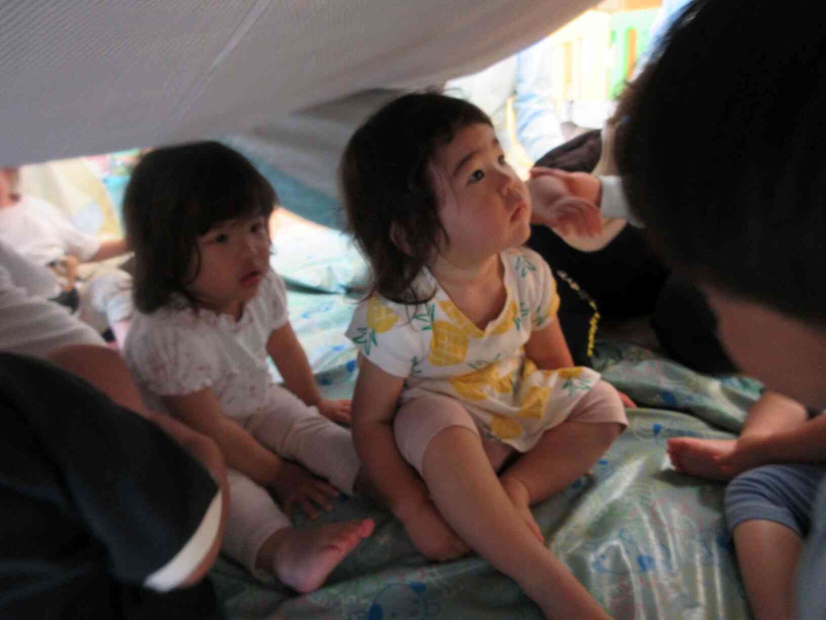 訓練だけど少し心配そうな表情の子もいました♡しっかり真剣に取り組めてます♪