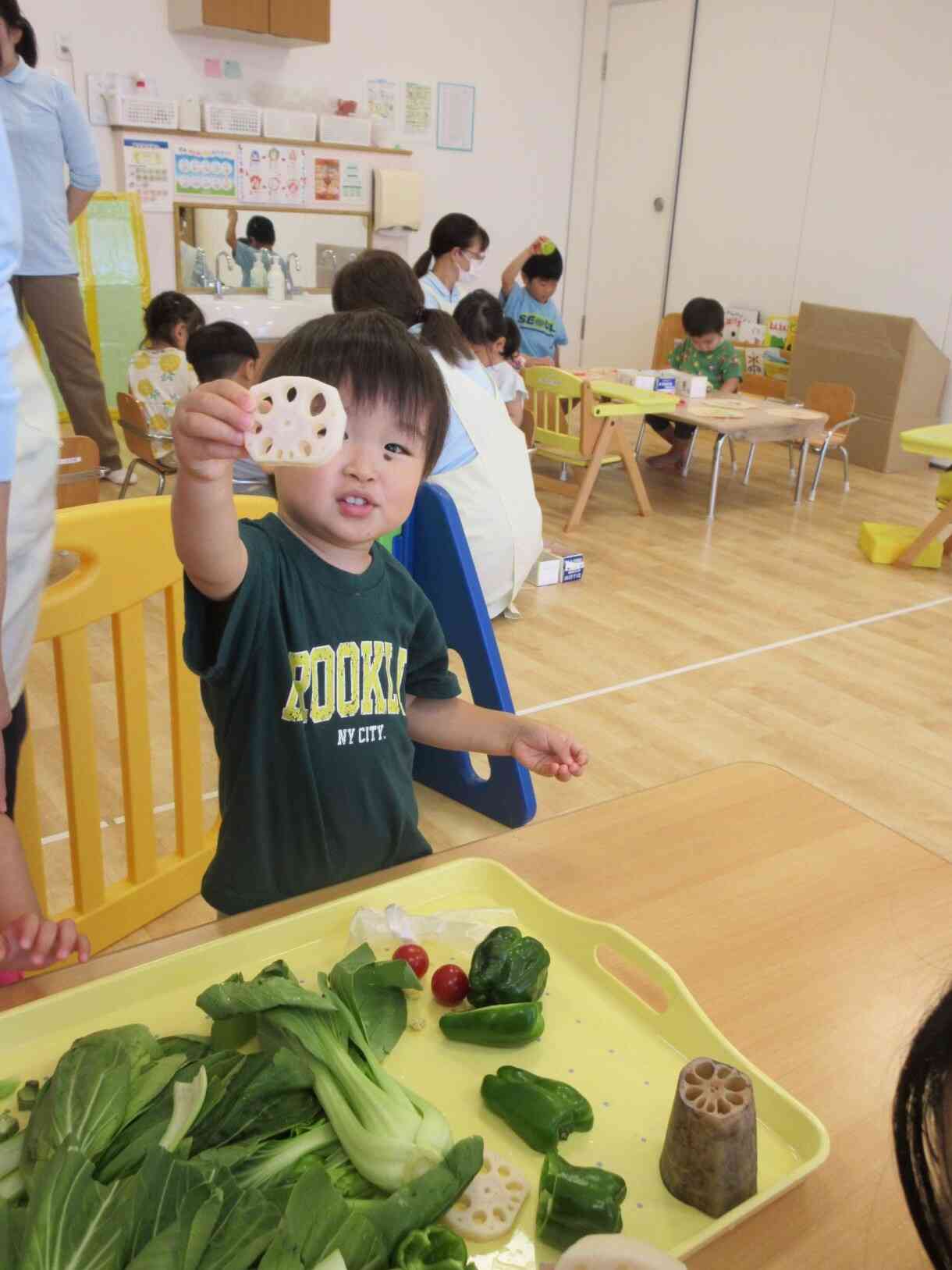穴の開いた蓮根さん♪♪