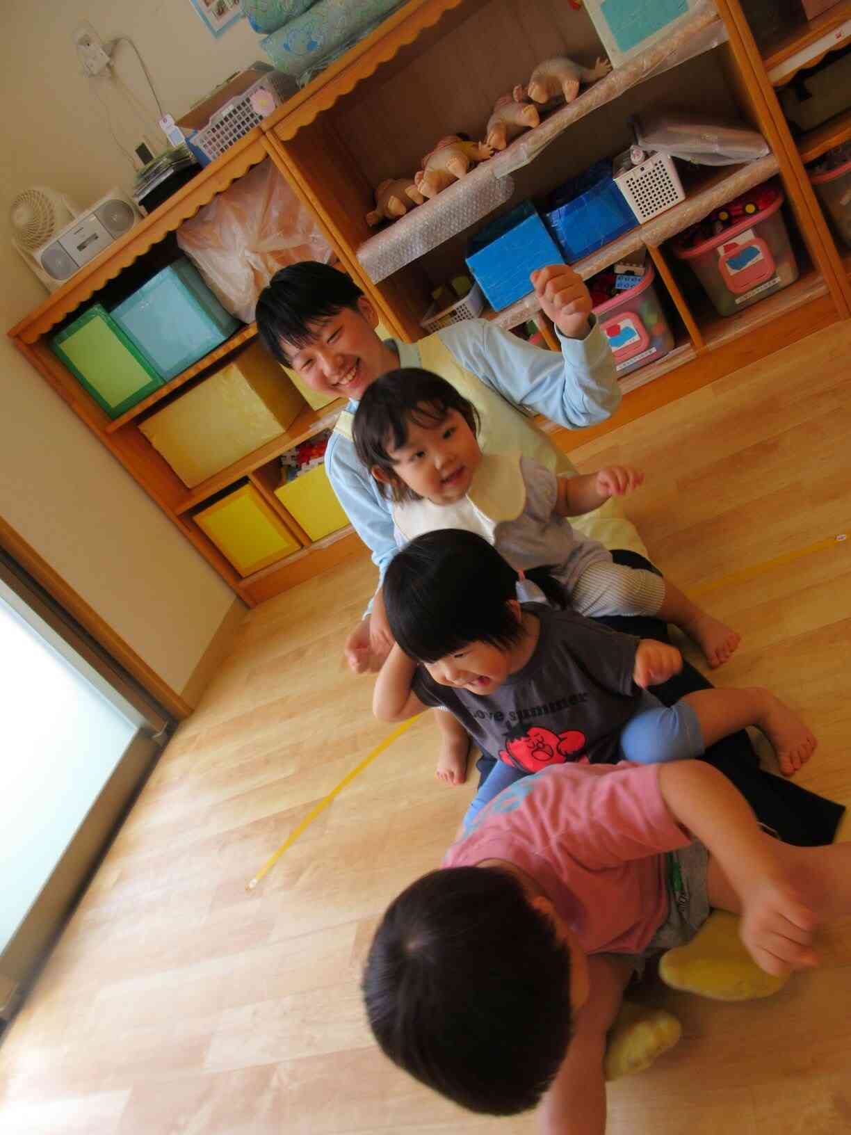先生に乗って出発進行！！ブルンブルン