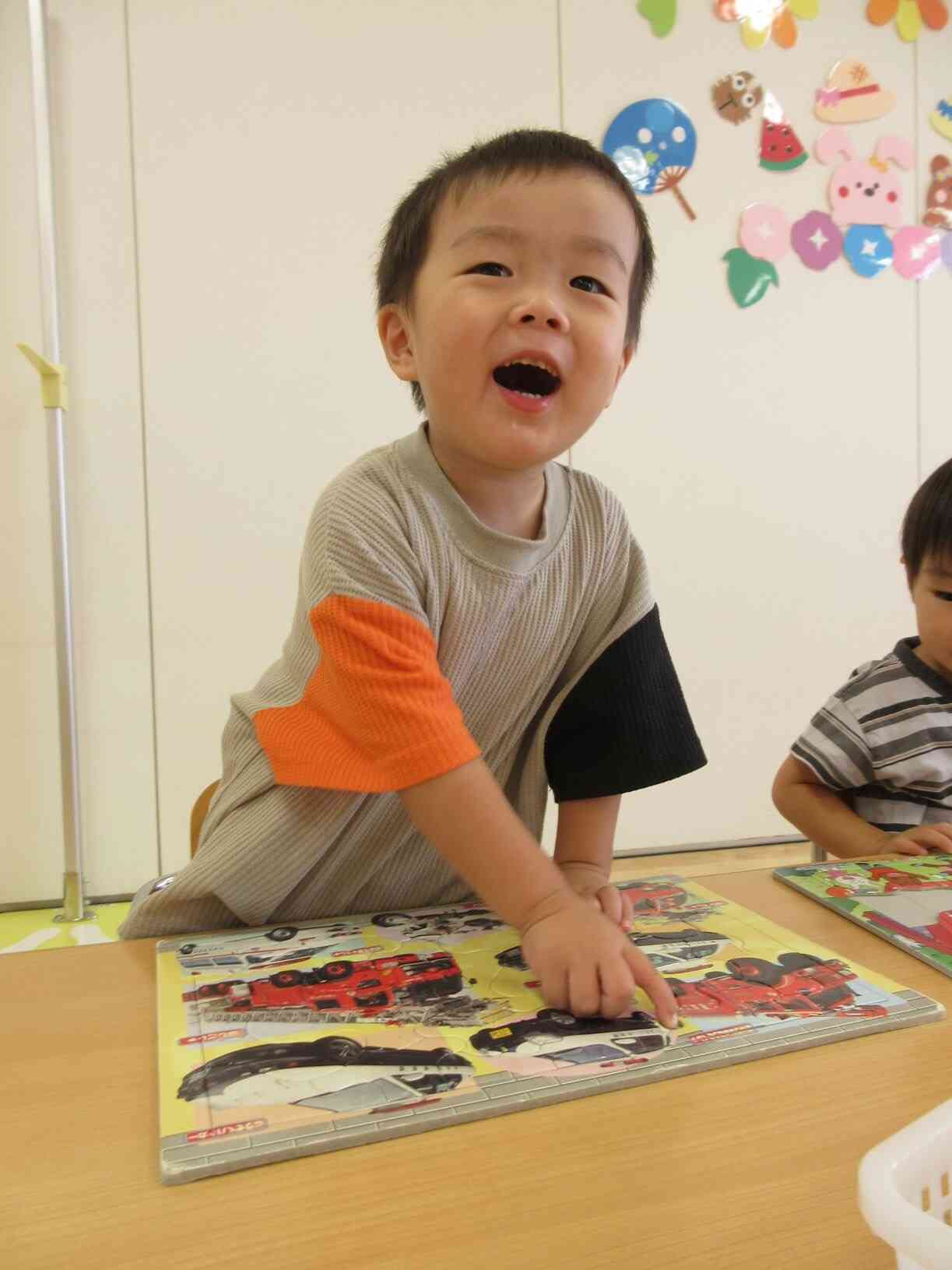 先生！できたー！！！！と、得意気な表情がかっこいいね。