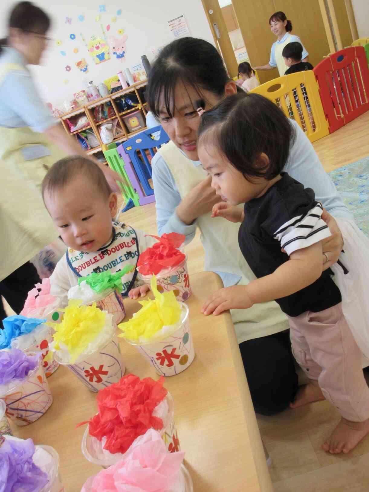 かき氷、たこ焼き、ジュース、どれにしようかな～♡