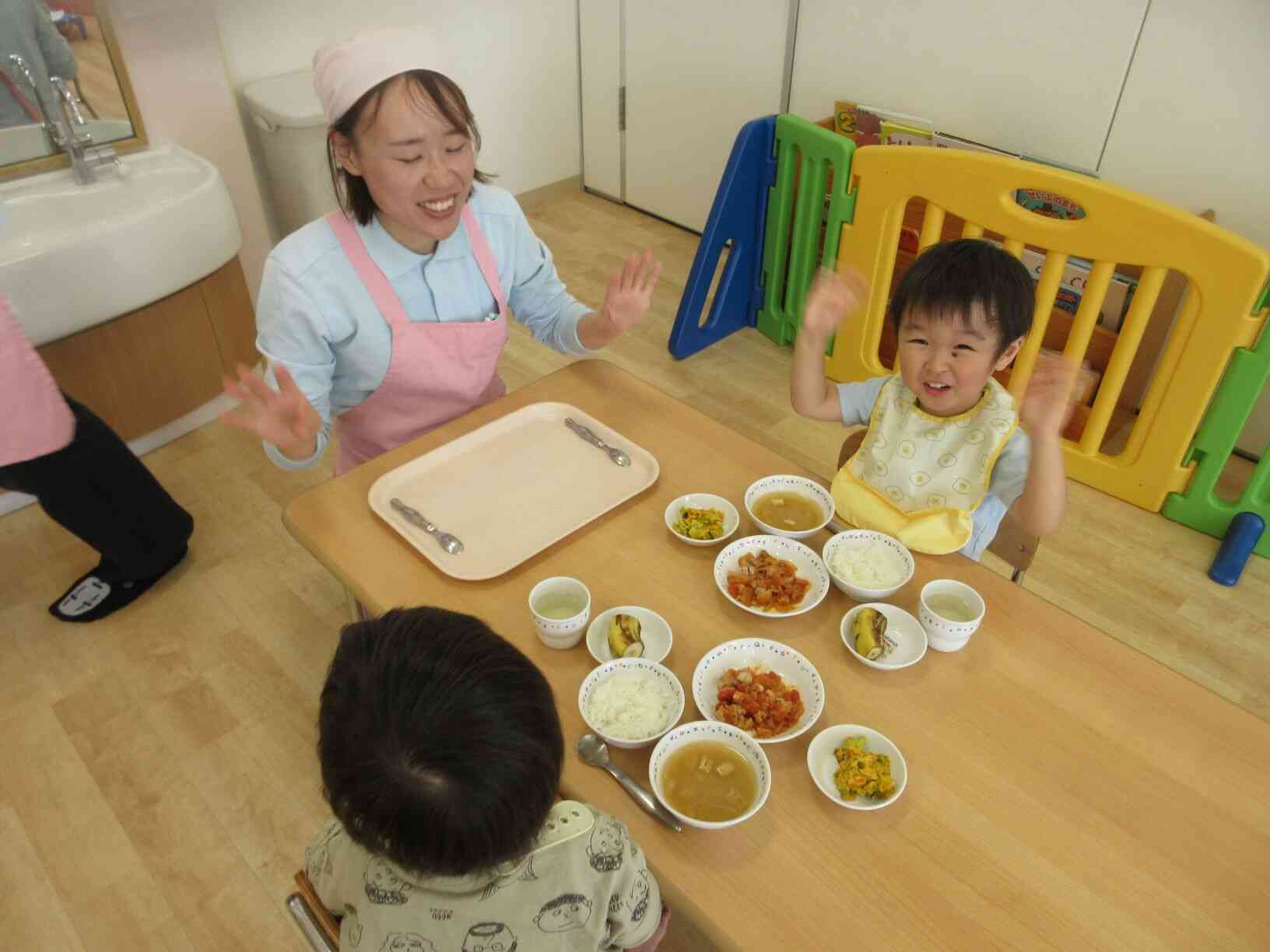 おてても綺麗になりました～♪