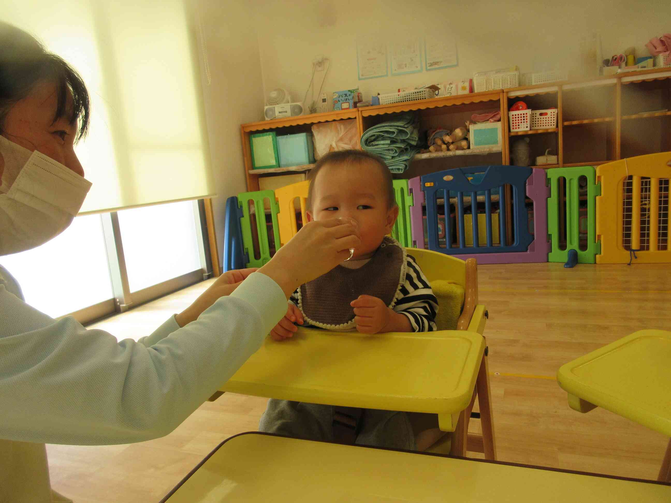 ごくごく・・・♡にっこり♡美味しかったかな?