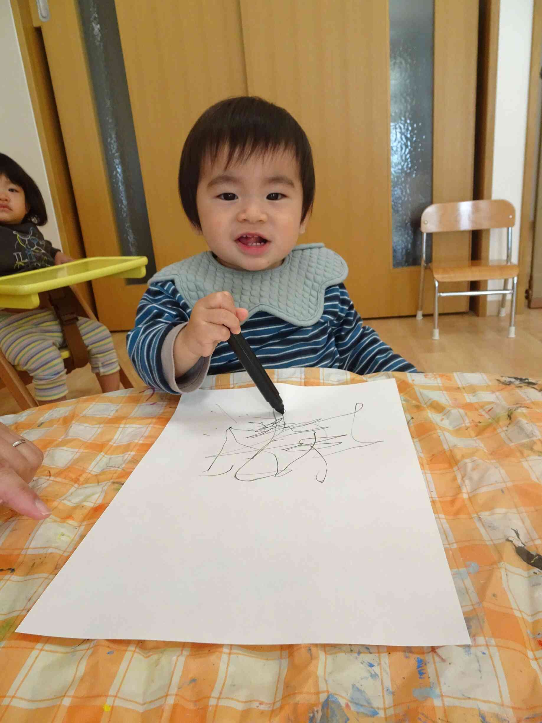 書初め楽しいね♪