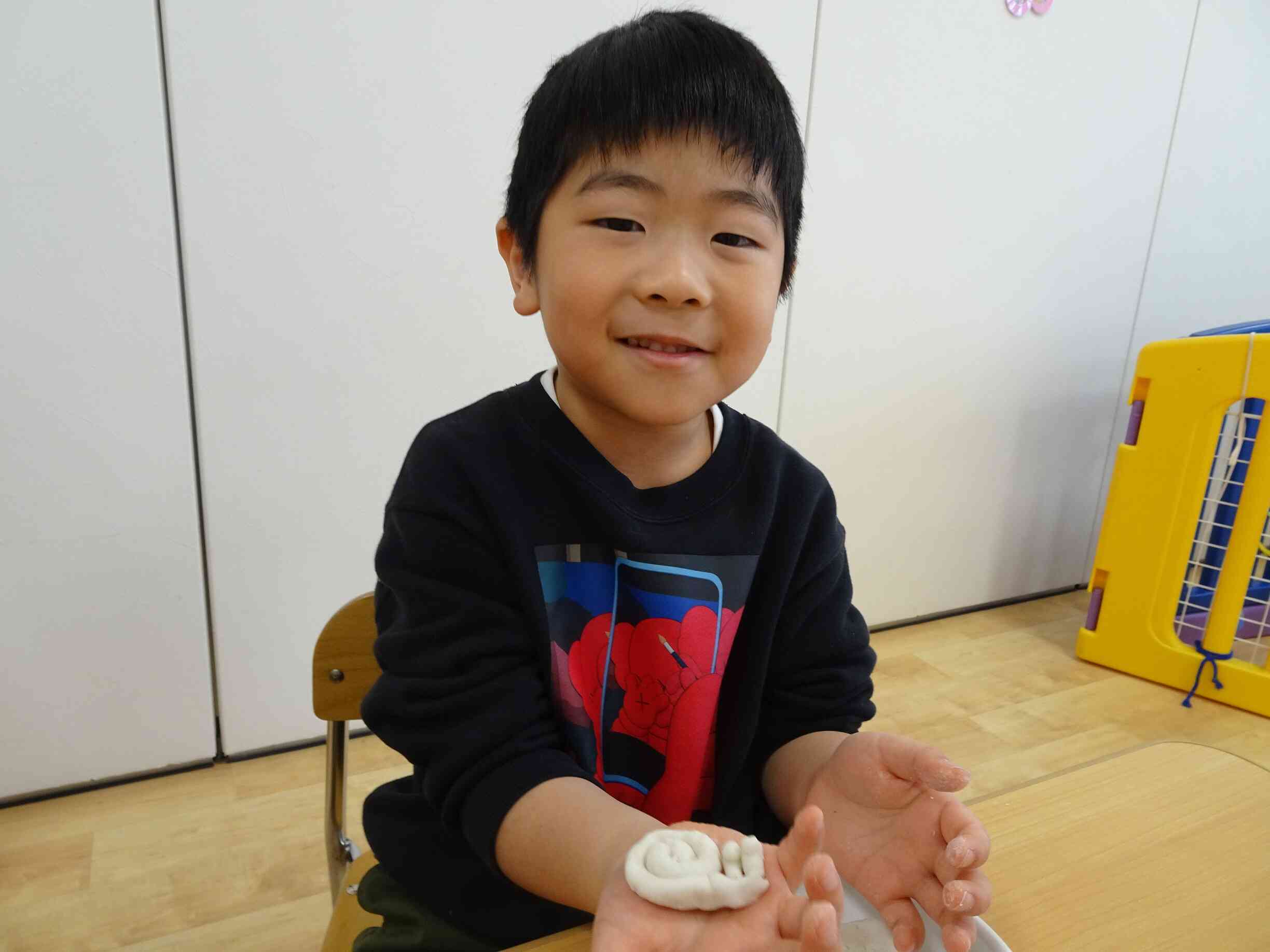 カタツムリの形を作ってみたよ！！！