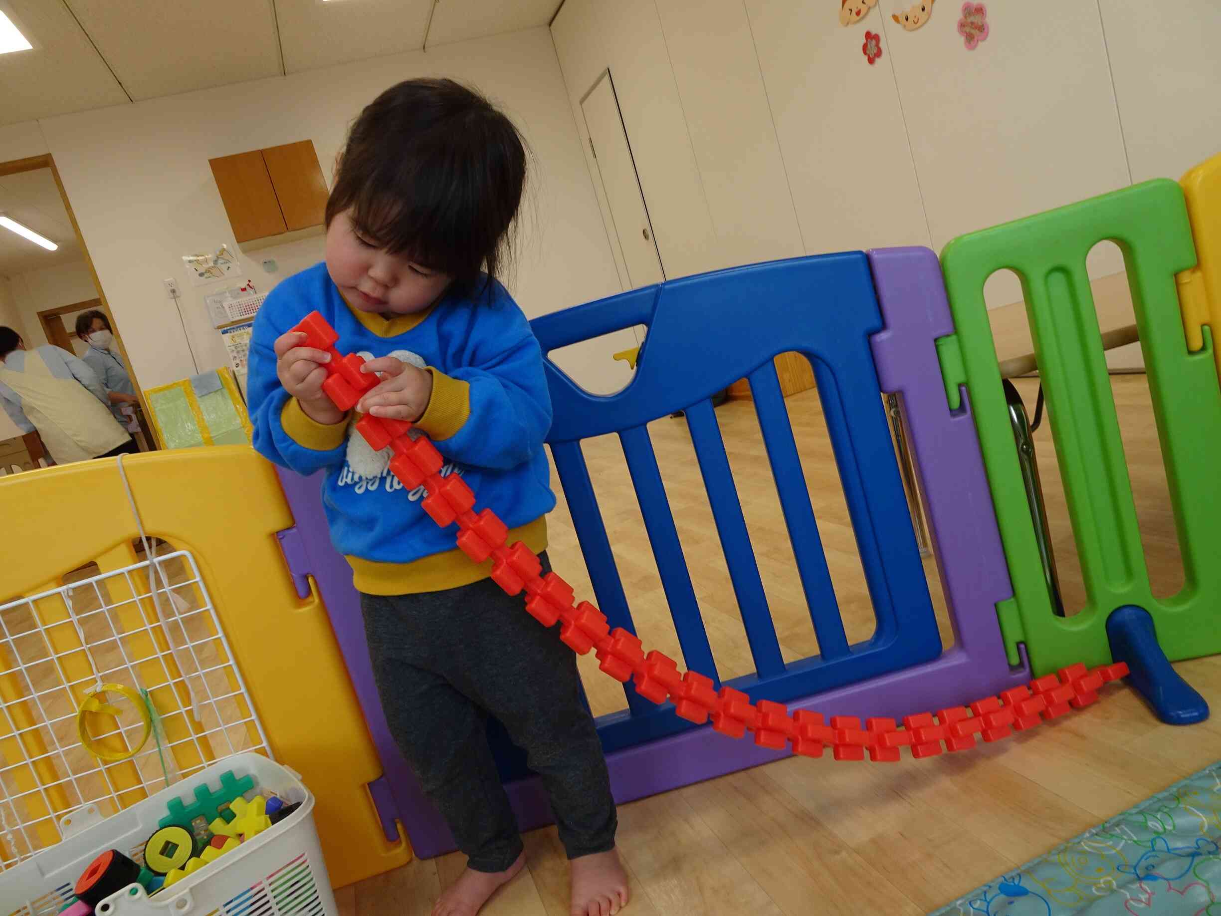 ブロックに夢中！！！とっても長いよ～☆☆