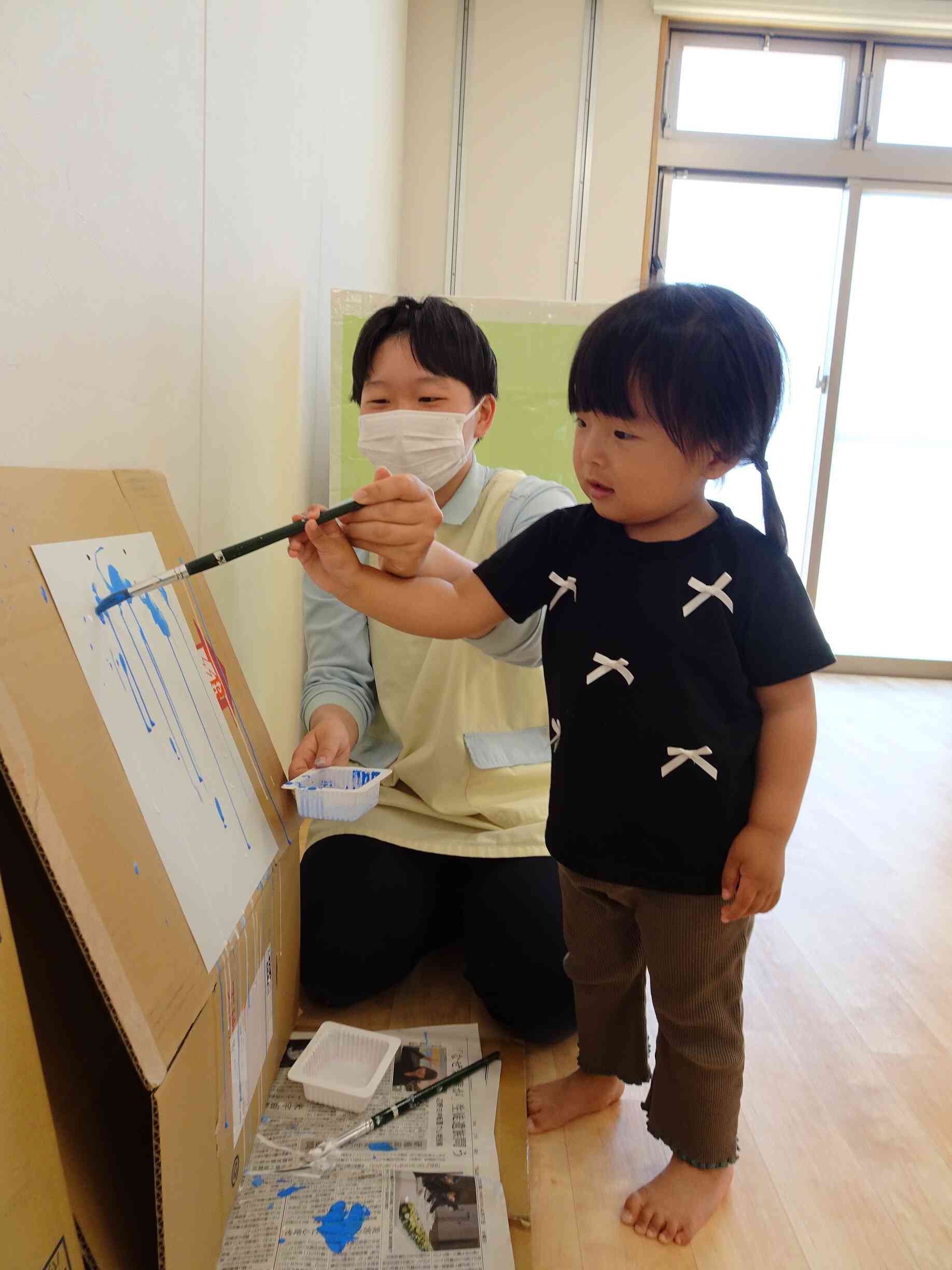 先生にもお手伝いしてもらって安心だね♡