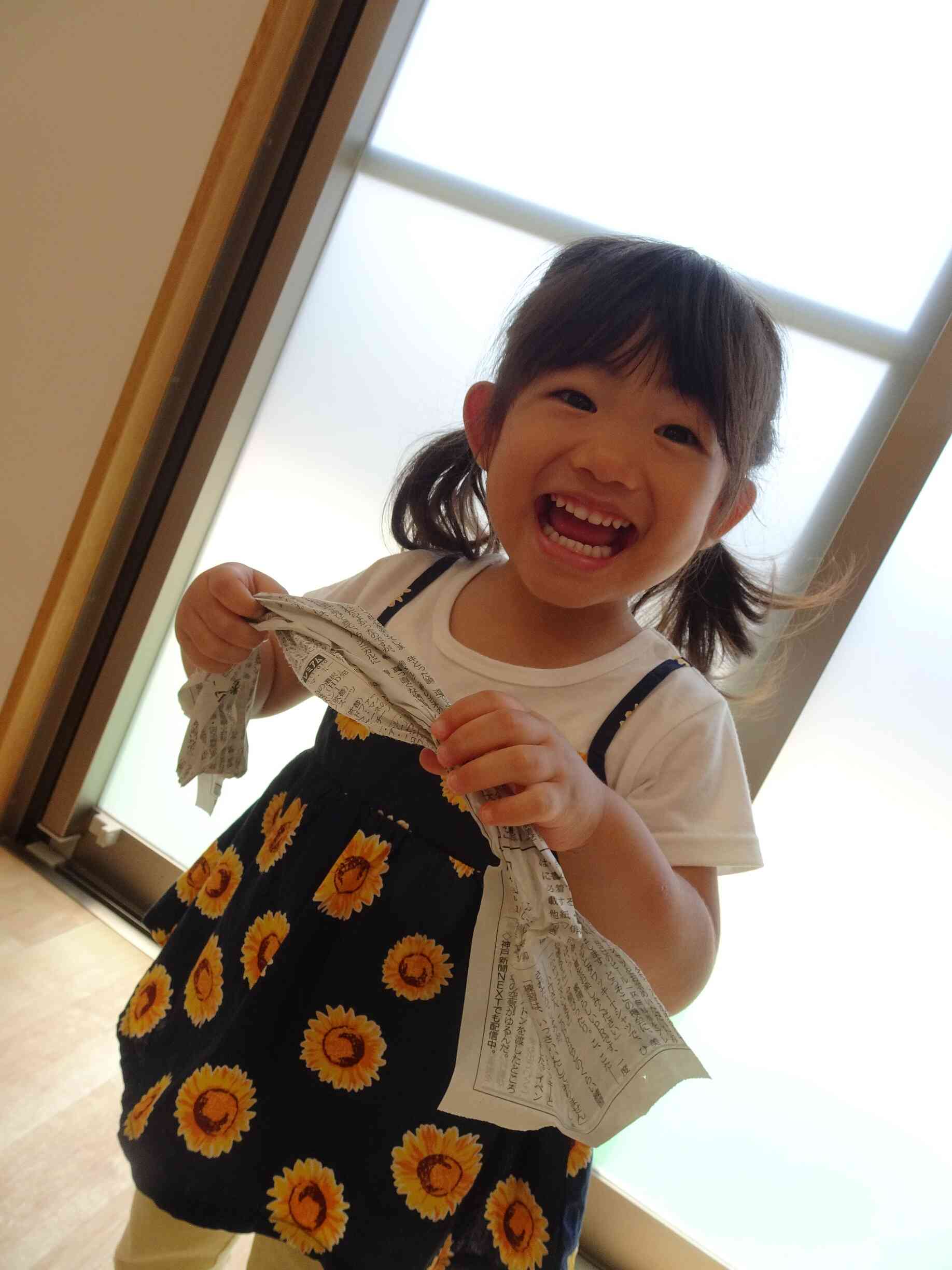 小さく小さくちぎってくれたよ★★
