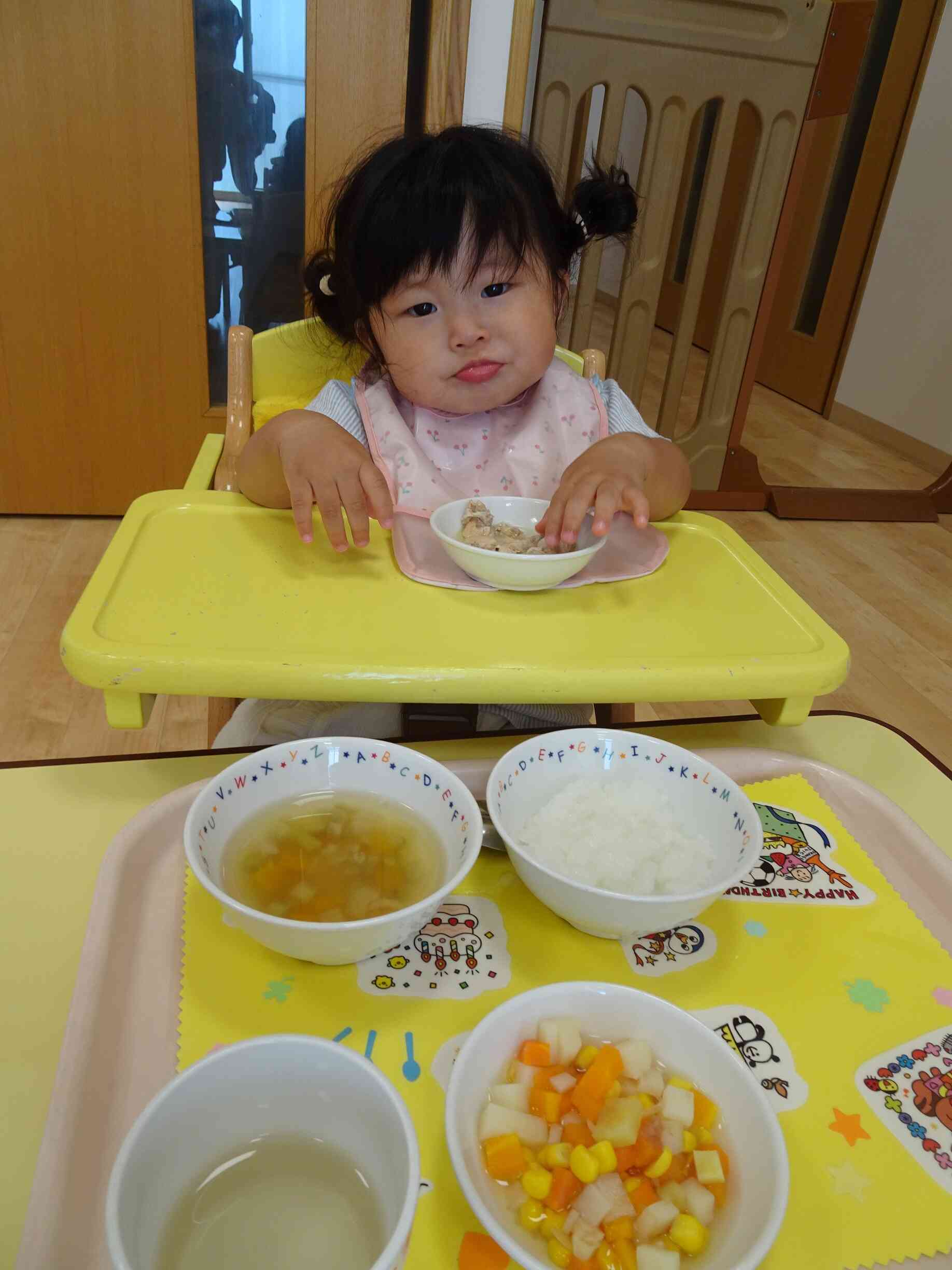 給食室からは♡