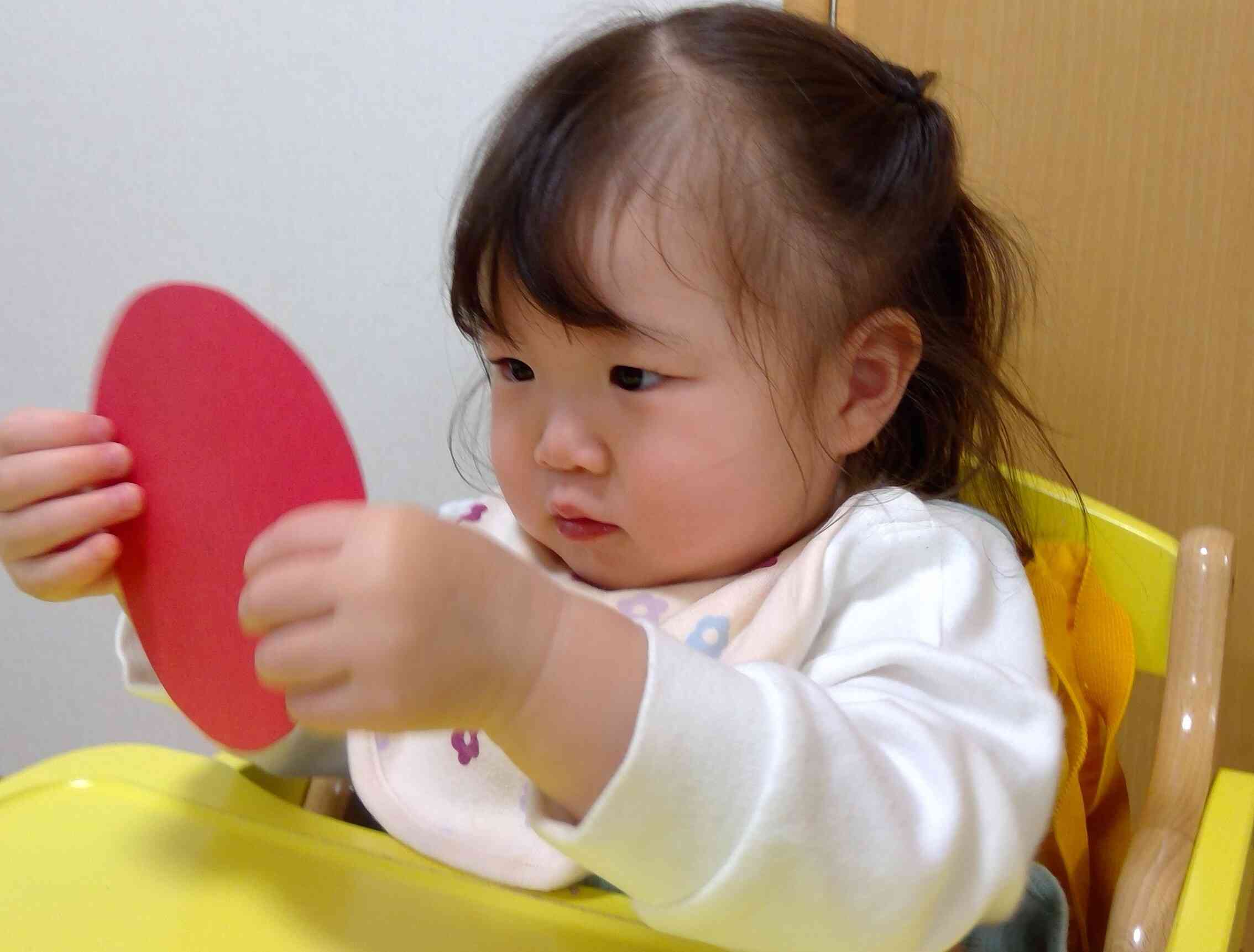 できあがりを自分で確認しています(笑)