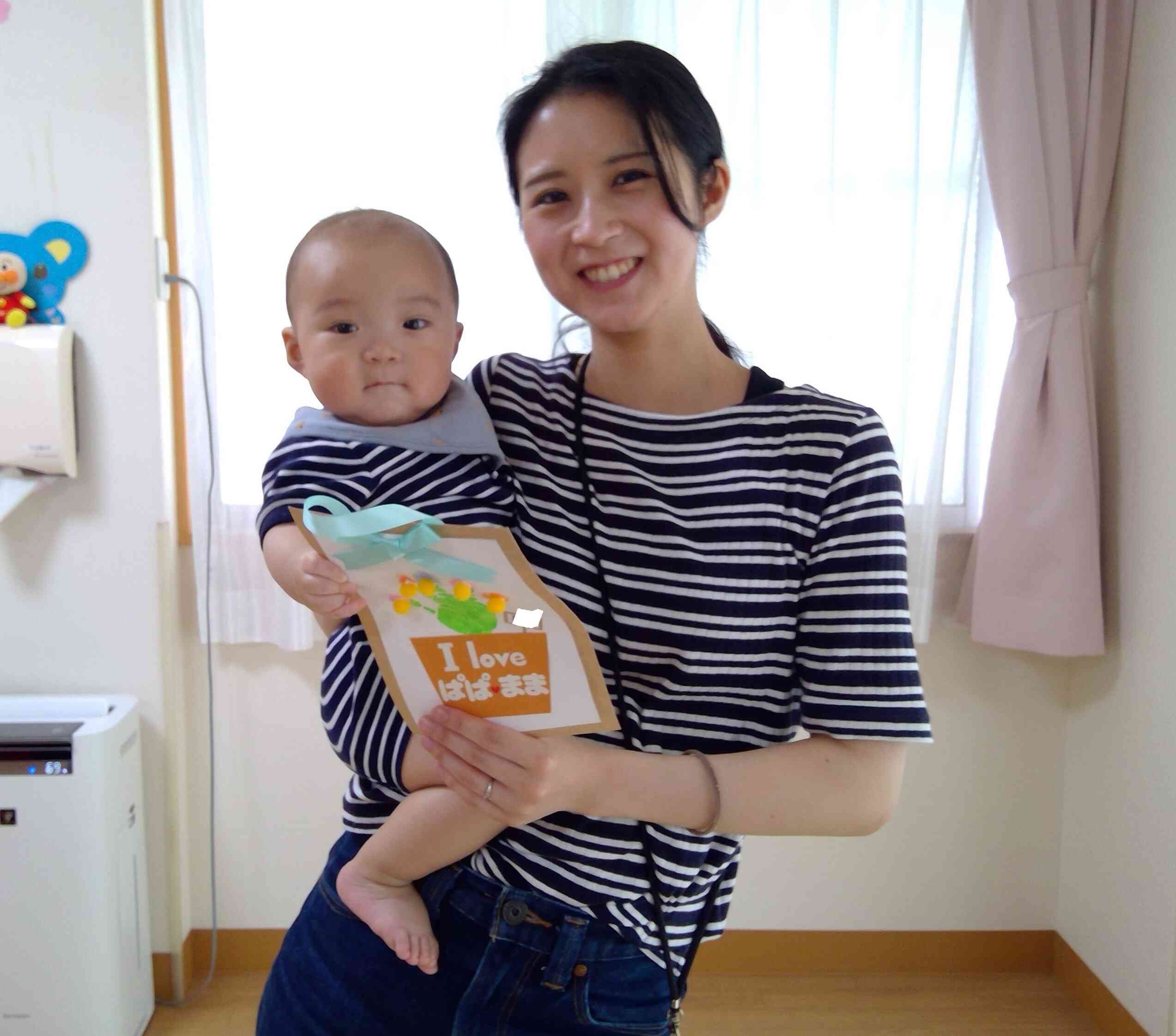 素敵な、親子製作ができたので、記念に1枚♪