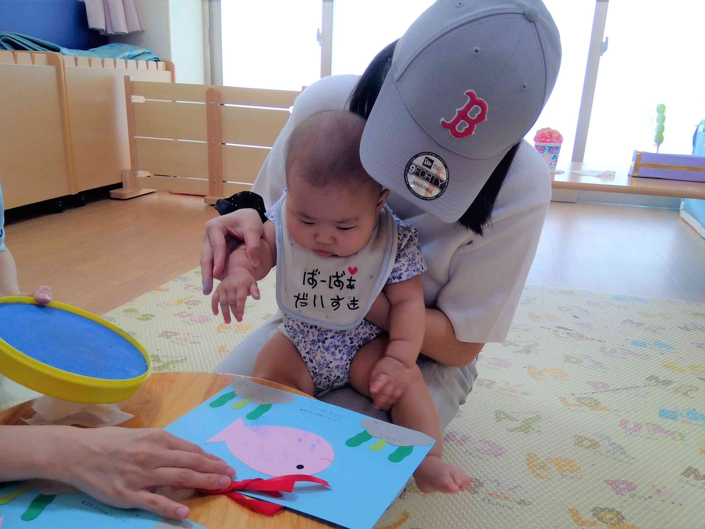 指スタンプをしたよ！