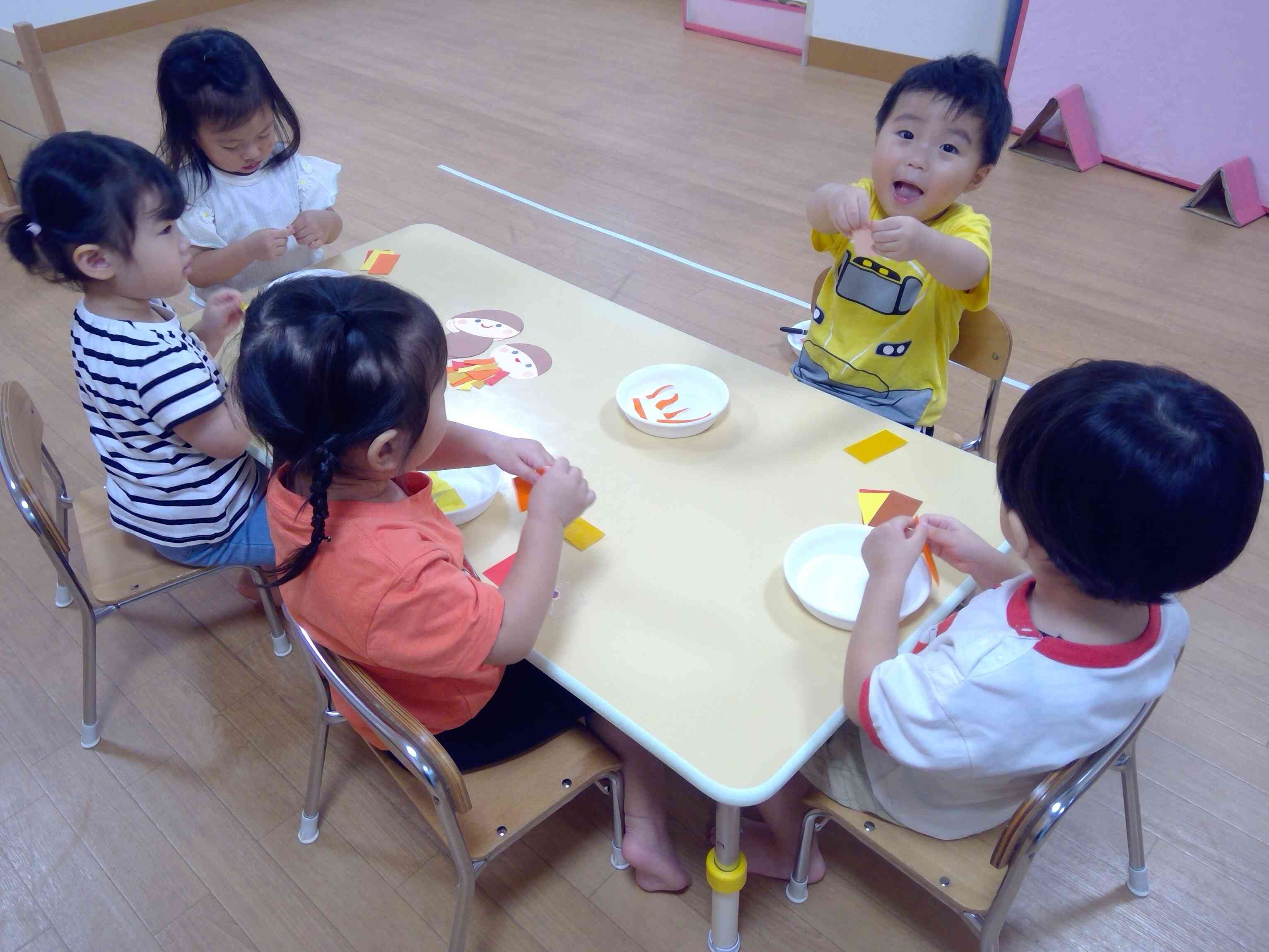うさぎ組 10月 製作の様子