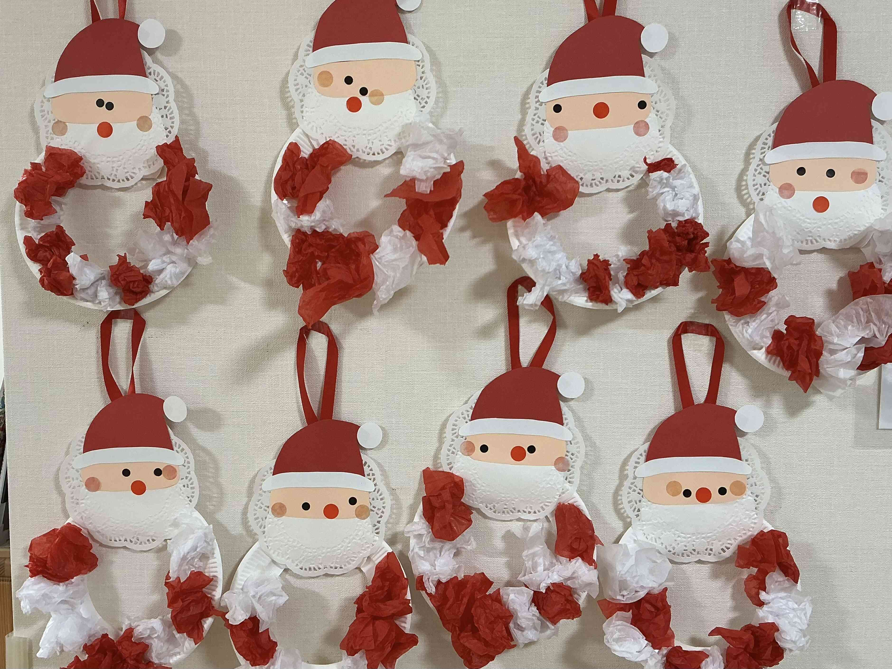 かわいいサンタさんのできあがりです☆